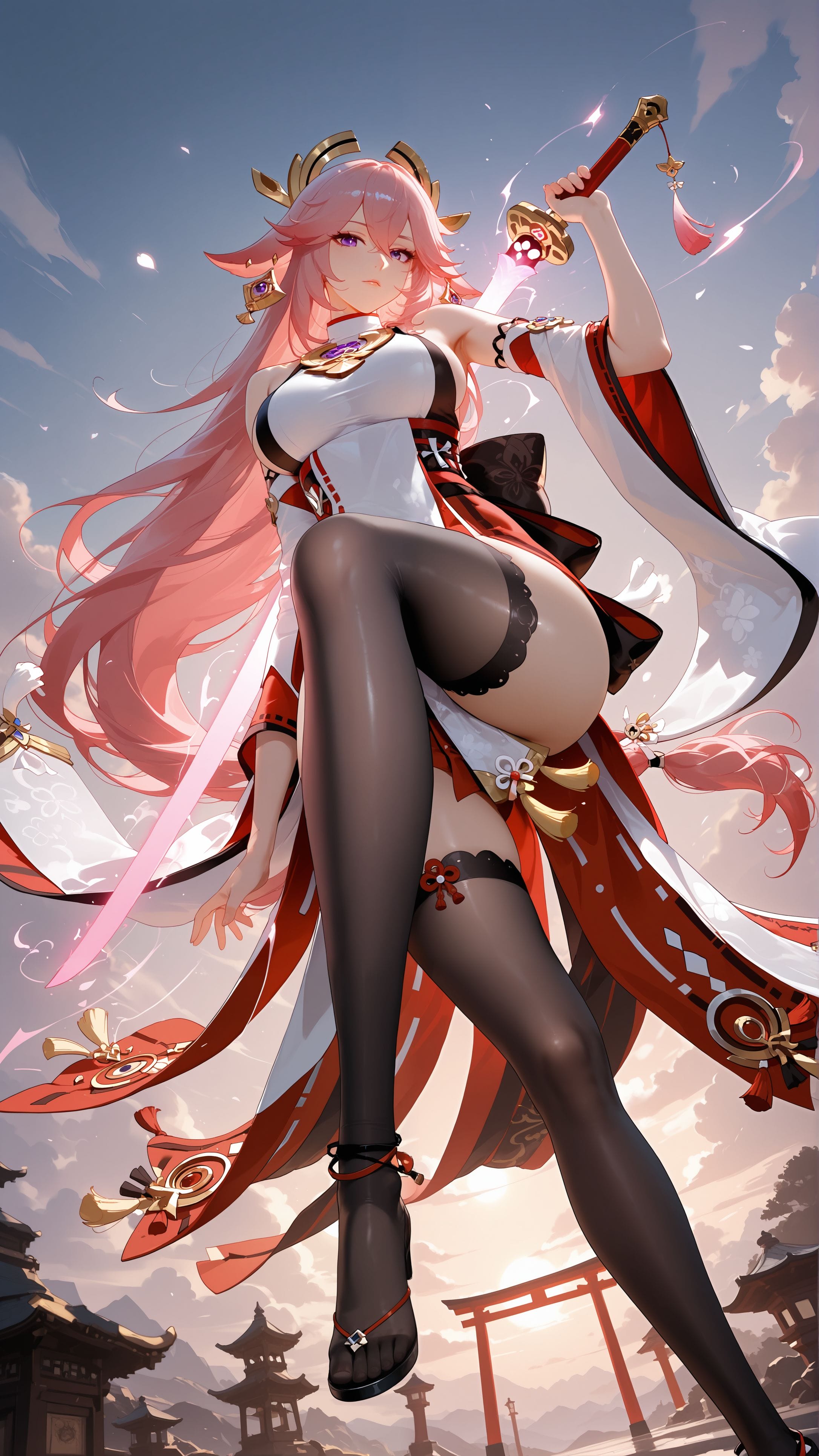 原神 八重神子壁纸 游戏 二次元美女图片下载