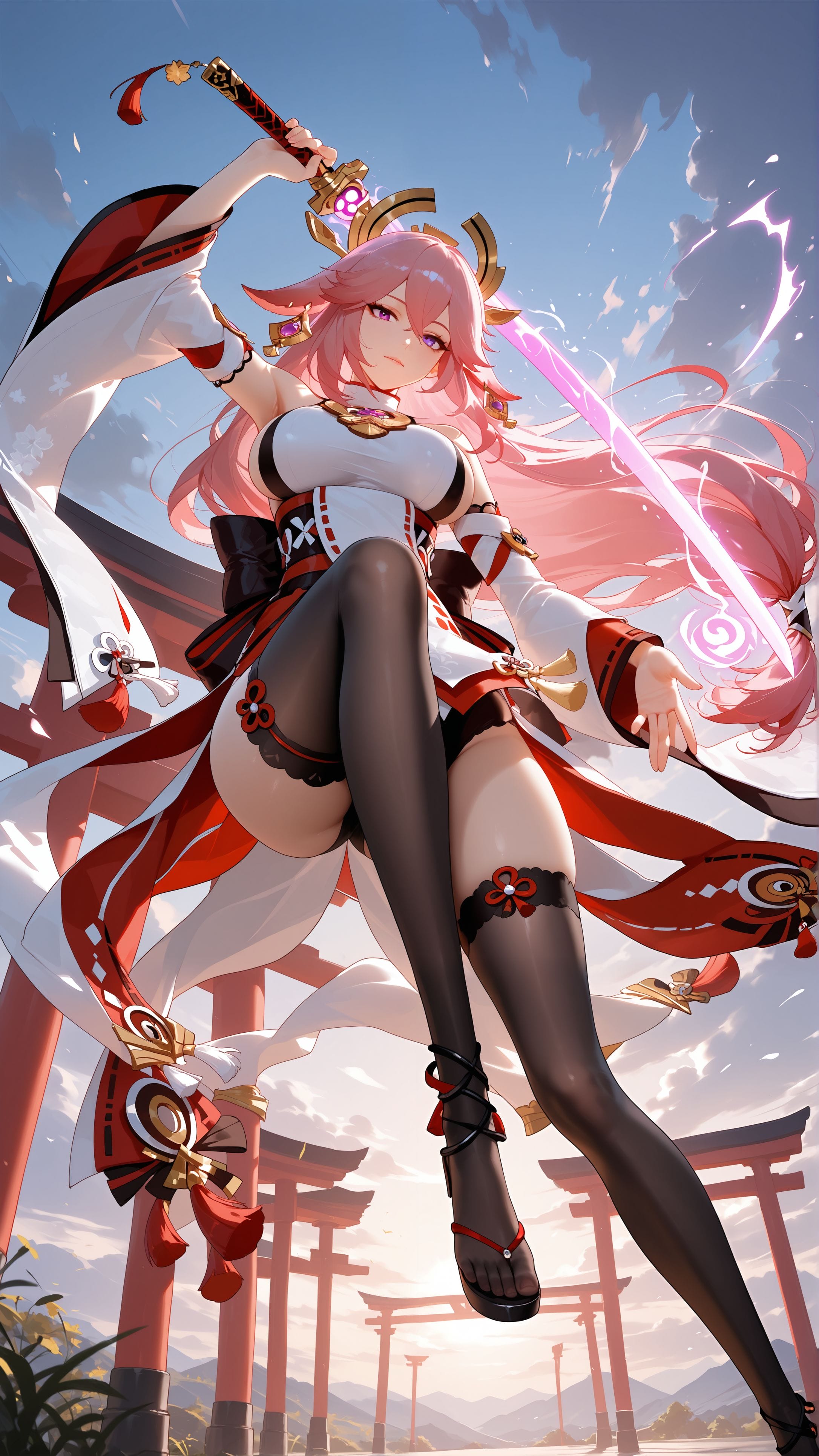 原神 八重神子壁纸 游戏 二次元美女图片下载