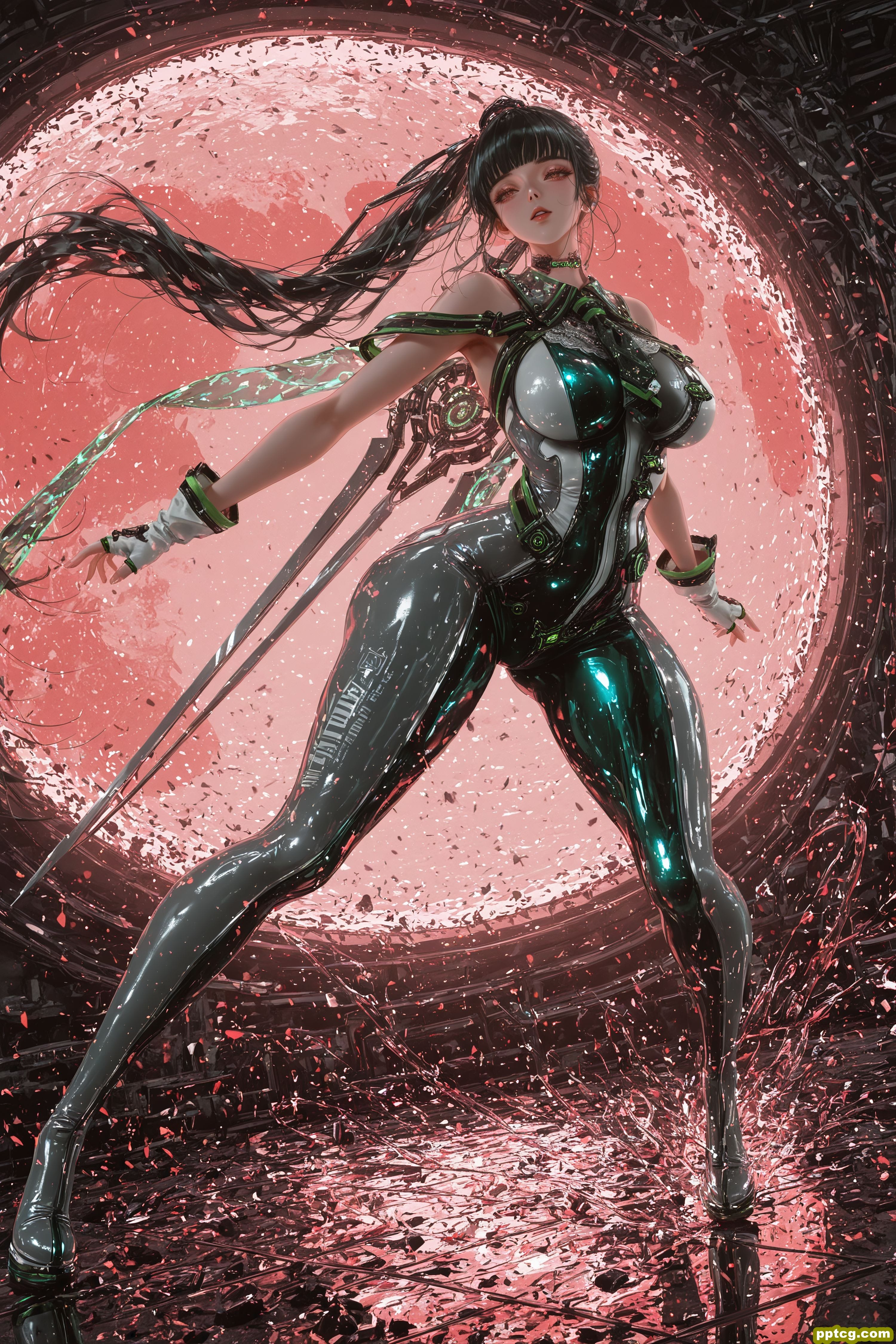 伊芙 剑星 二创 Steam游戏 美女皮衣战斗服 美女壁纸图片