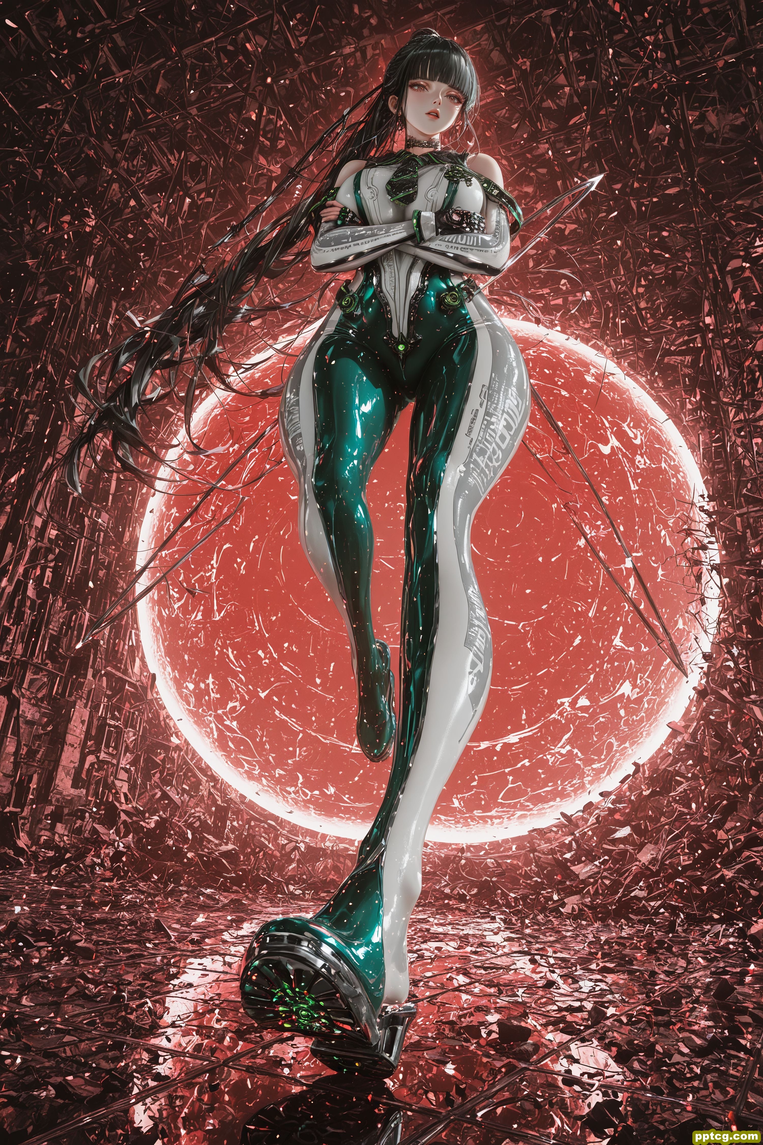 伊芙 剑星 二创 Steam游戏 美女皮衣战斗服 美女壁纸图片