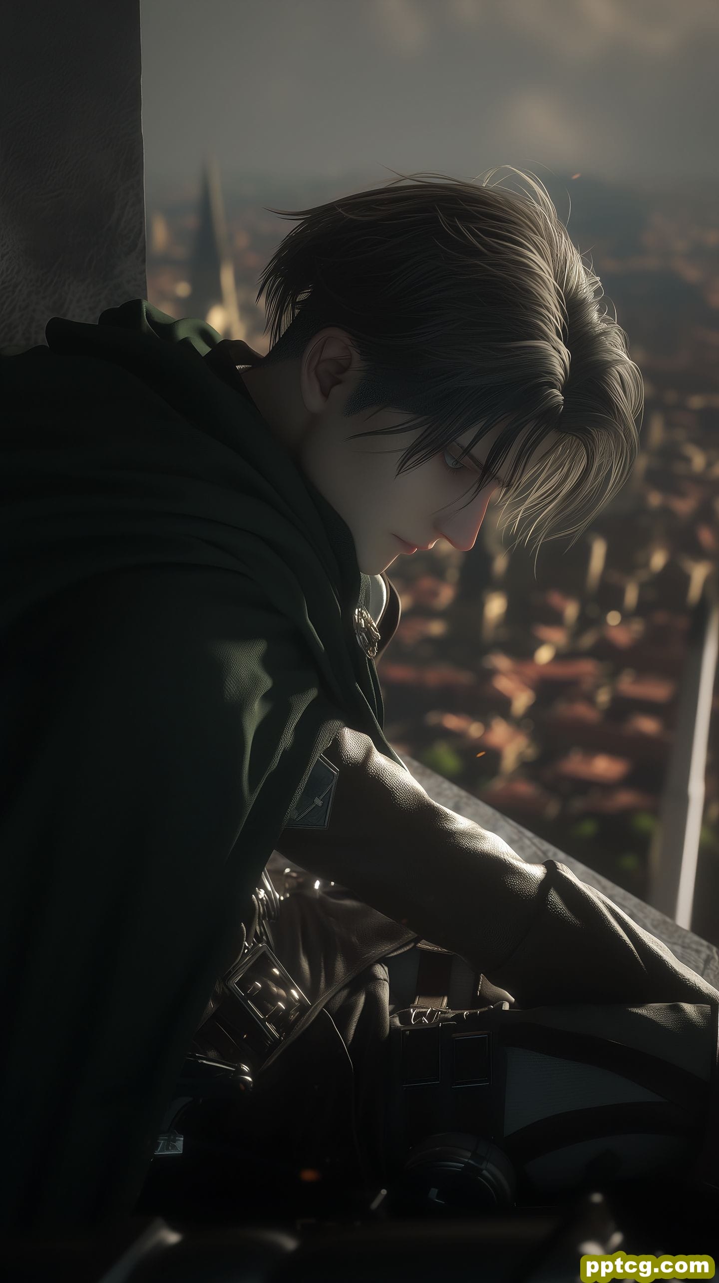 颜值 进击的巨人 超酷帅气 利威尔 ai绘画壁纸