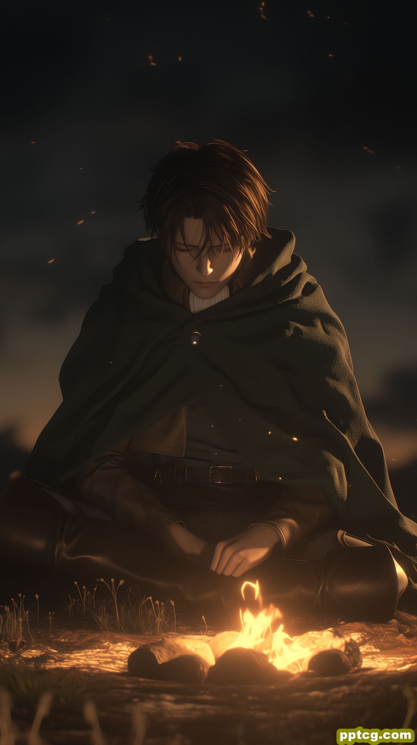 颜值 进击的巨人 超酷帅气 利威尔 ai绘画壁纸