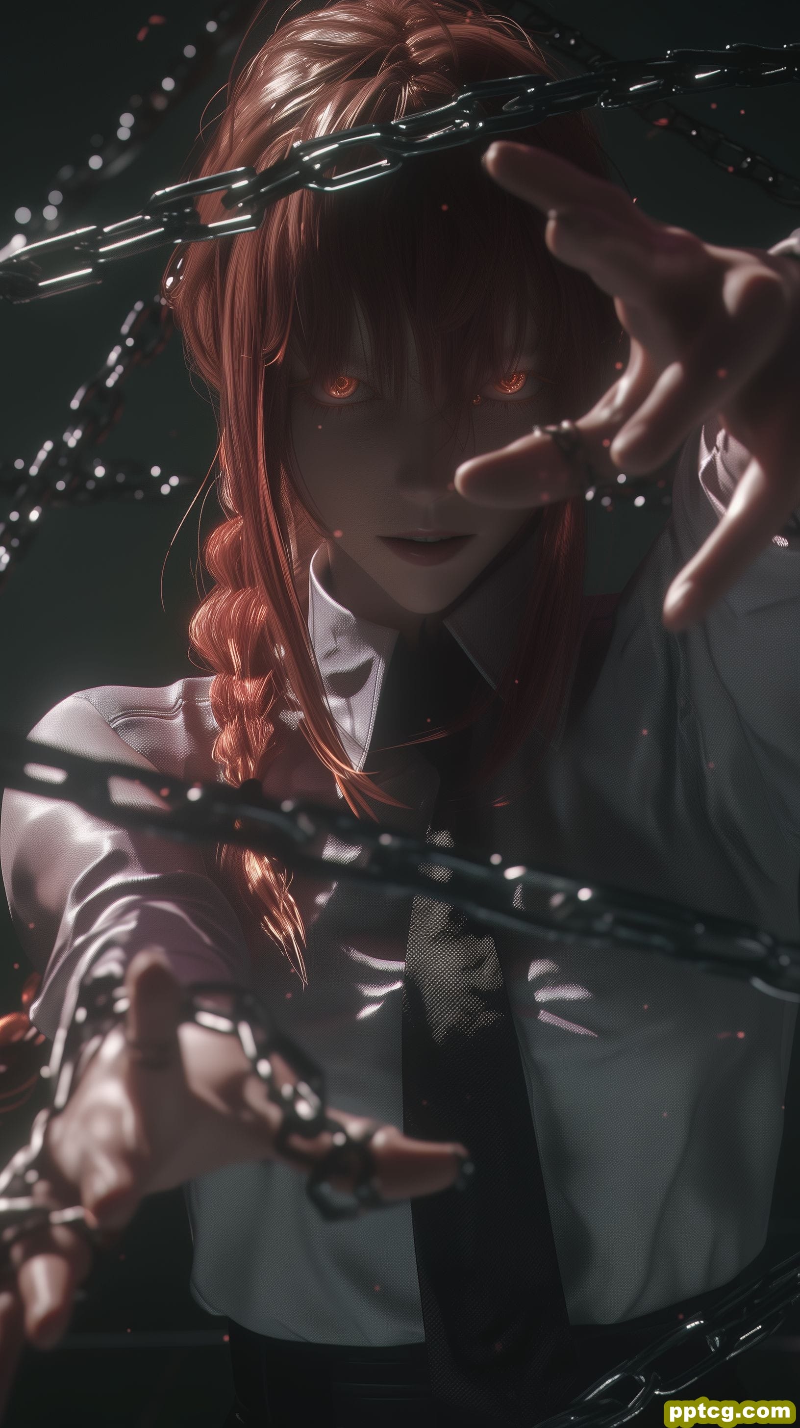 电锯人 玛奇玛 ai绘画 壁纸分享-皮皮兔动漫