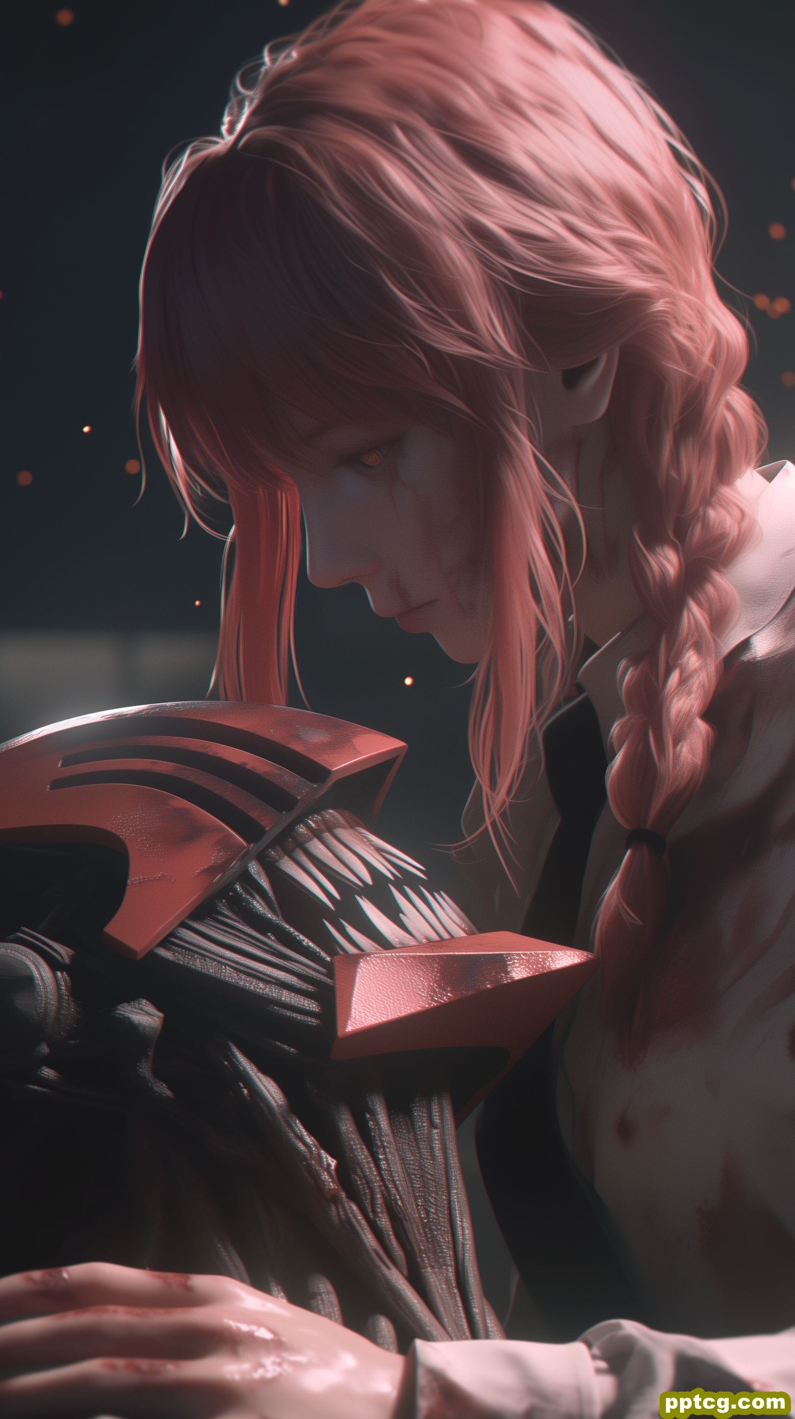 电锯人 玛奇玛 ai绘画 壁纸分享