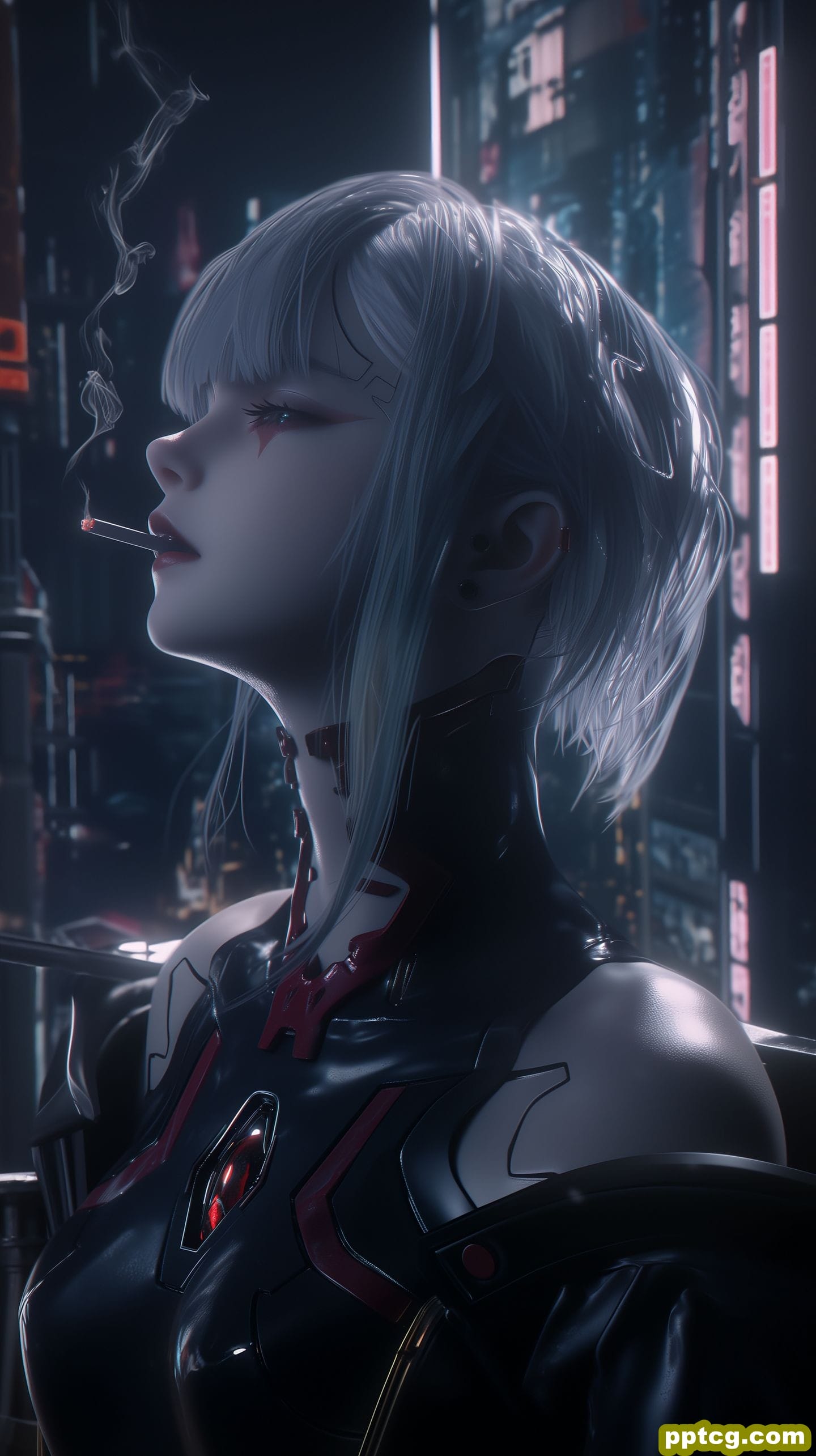 赛博朋克边缘行者 露西 ai绘画 壁纸分享-皮皮兔动漫