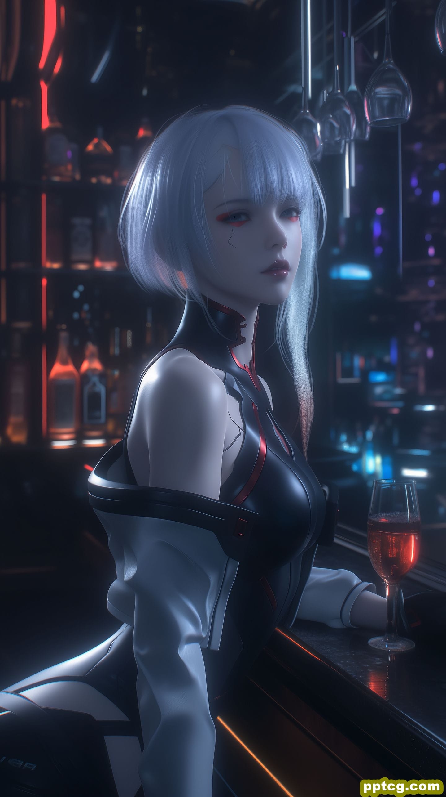 赛博朋克边缘行者 露西 ai绘画 壁纸分享