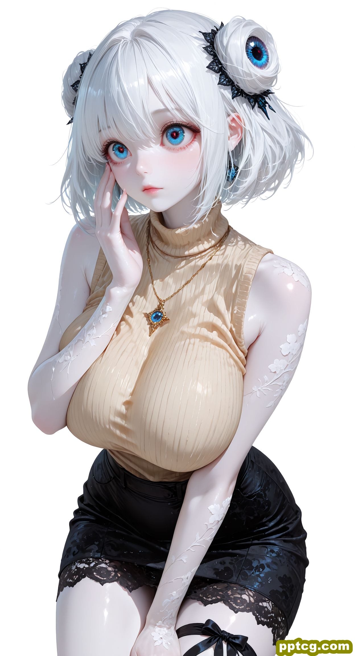 大眼睛可爱少女 锁屏壁纸 漫画身材