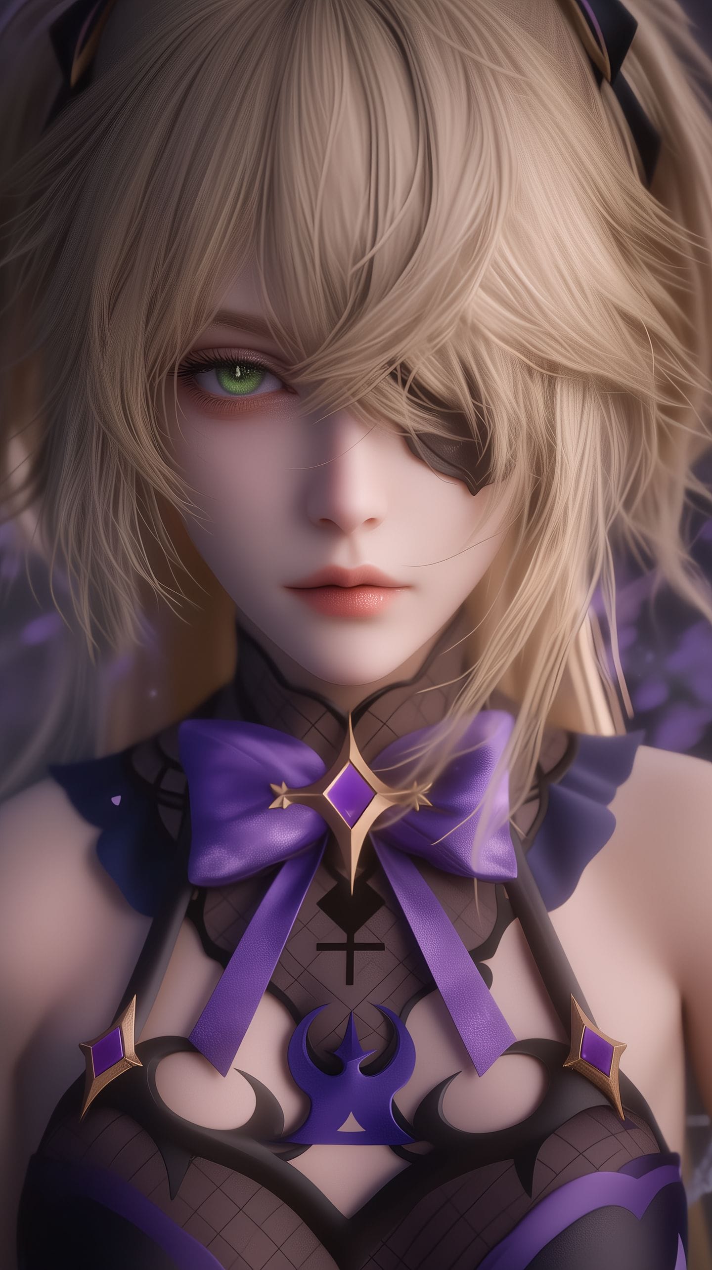 AI绘制CG风格原神角色 米哈游 超高清壁纸 雷电将军 甘雨 八重神子 神里绫华