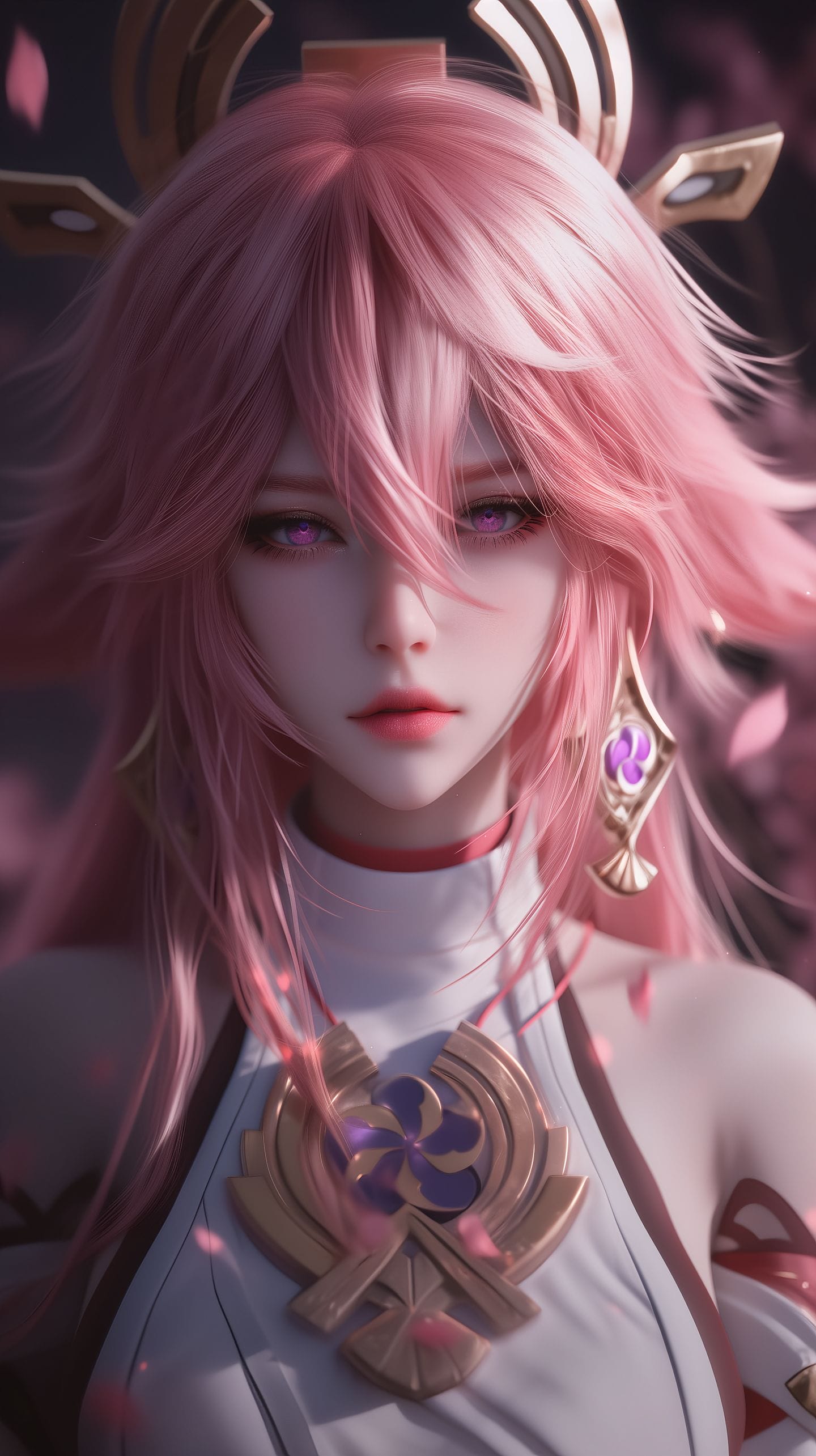 AI绘制CG风格原神角色 米哈游 超高清壁纸 雷电将军 甘雨 八重神子 神里绫华