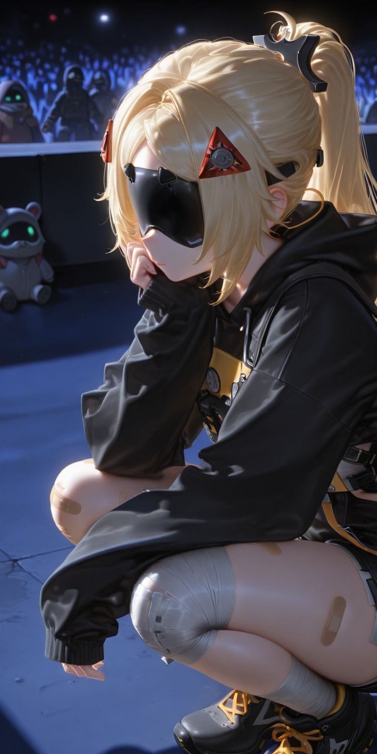 绝区零忧郁女团。星见雅 仪玄 ai绘画 薇薇安