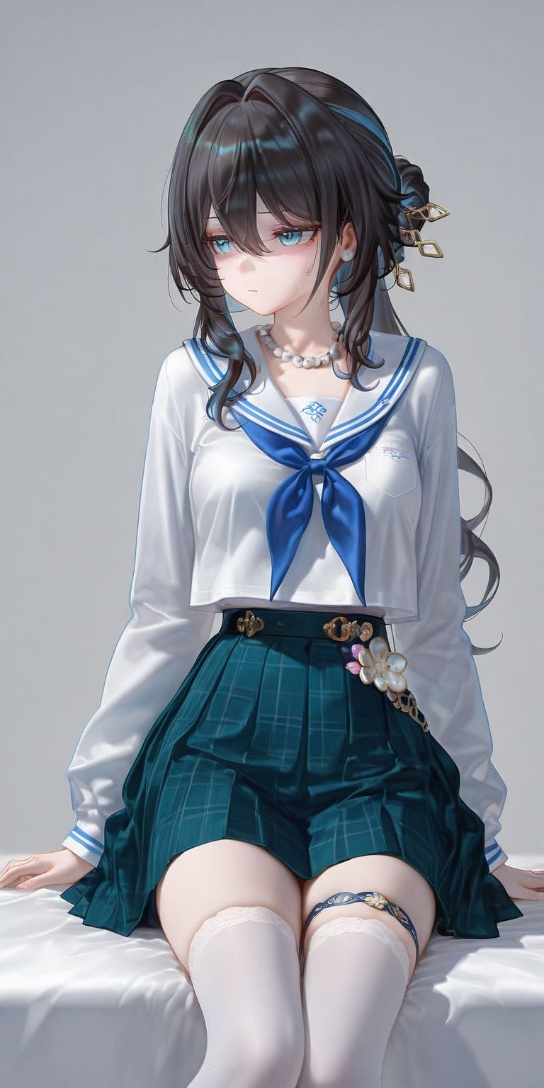 崩坏星穹铁道 Jk水手服喜欢吗？二次元 知更鸟 阮梅 赛飞儿 游戏壁纸