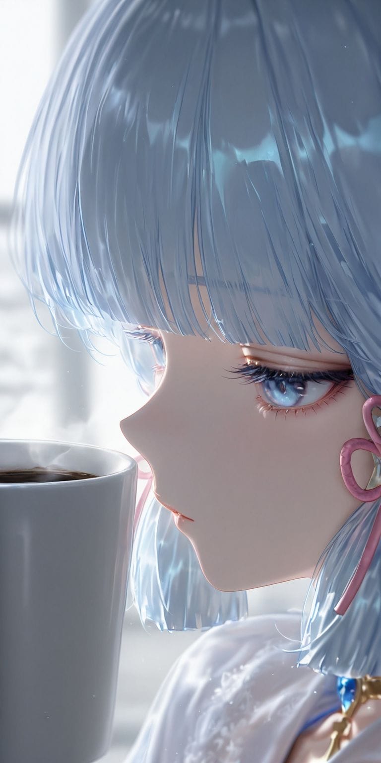 原神 神里绫华 二次元少女 ai绘画壁纸图片