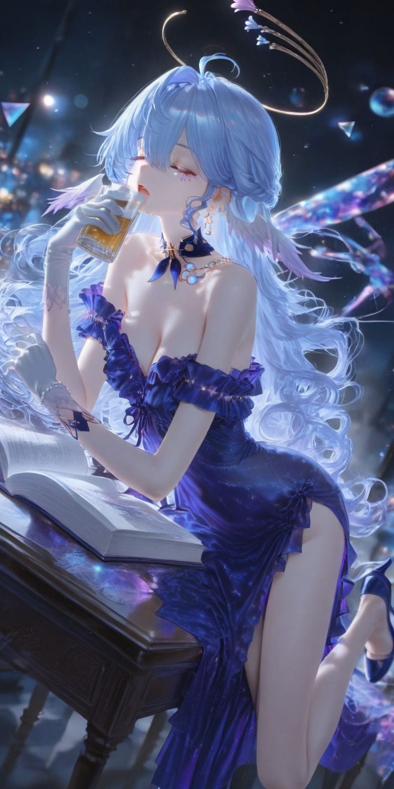 喝醉的星穹铁道女团 崩坏 阮梅 知更鸟 刻律德拉 ai绘画