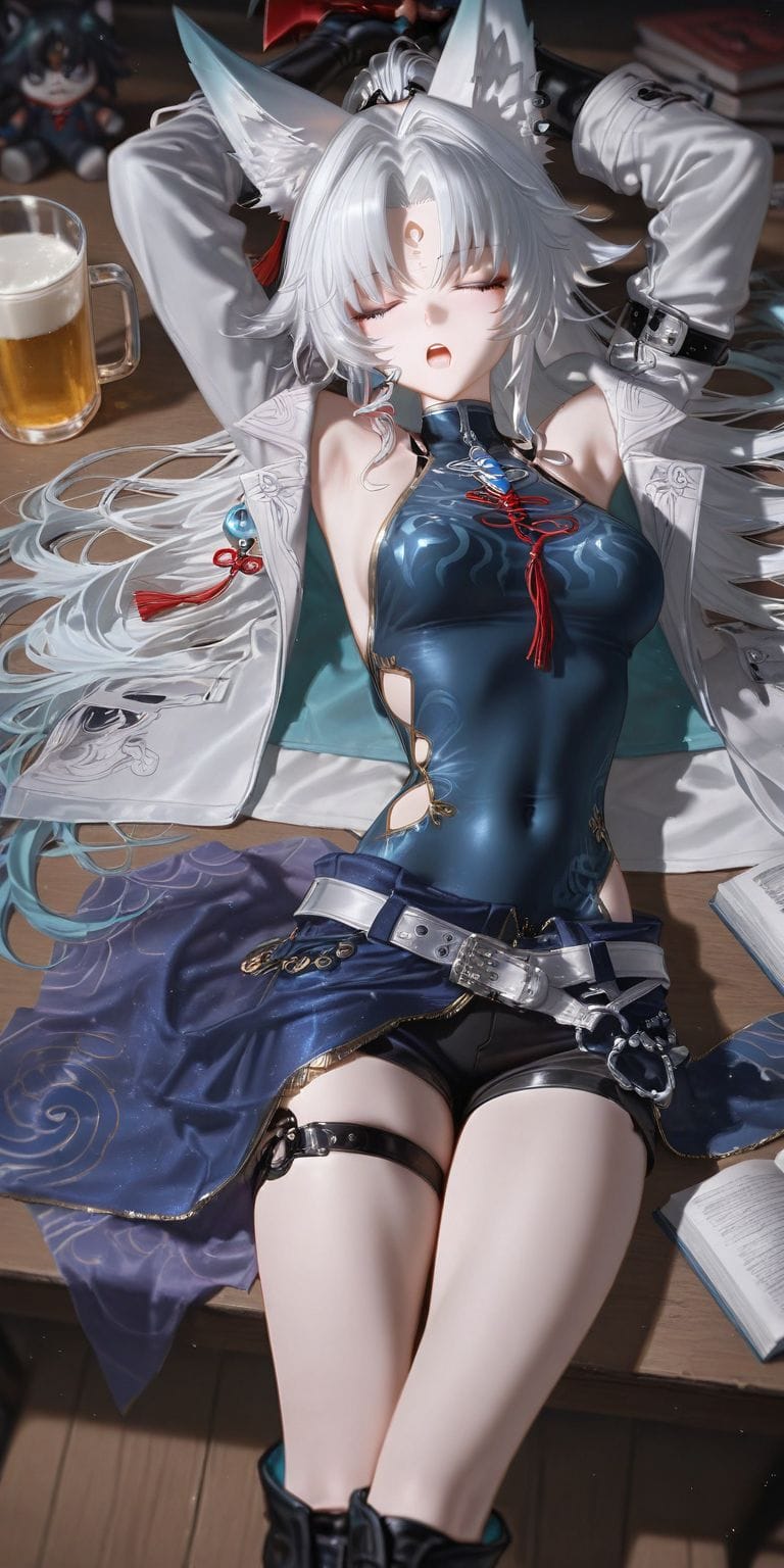 喝醉的星穹铁道女团 崩坏 阮梅 知更鸟 刻律德拉 ai绘画