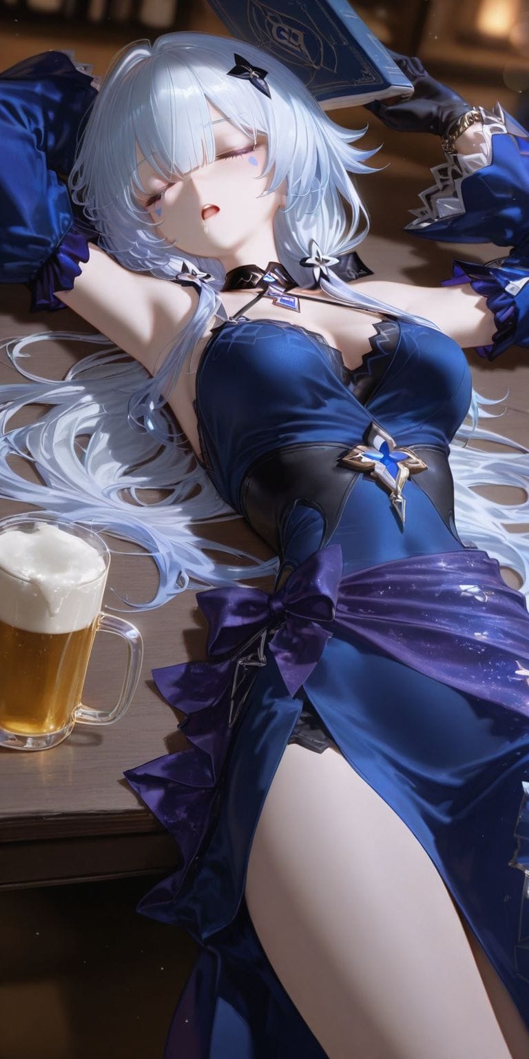 喝醉的星穹铁道女团 崩坏 阮梅 知更鸟 刻律德拉 ai绘画