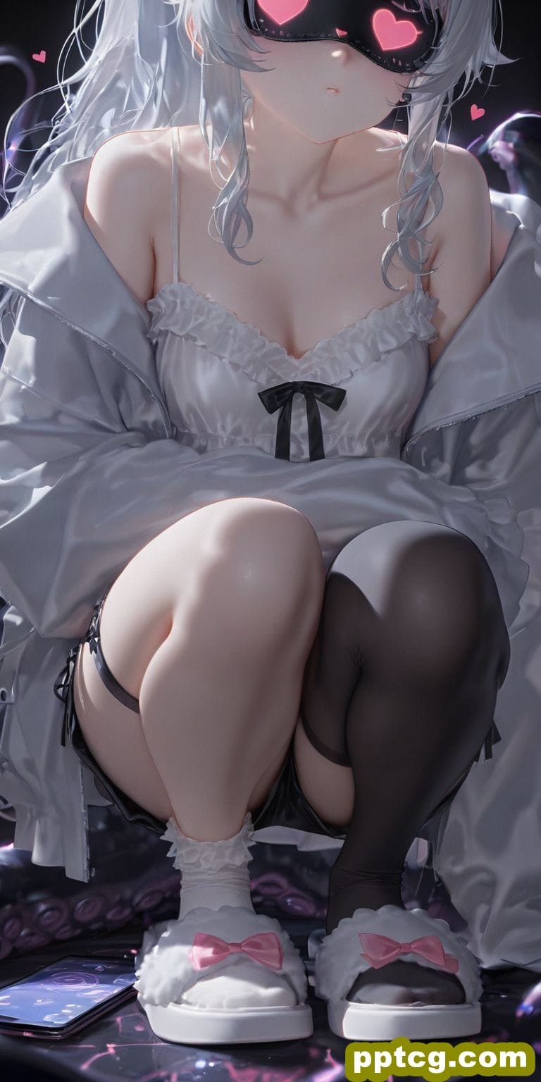 这眼罩哈哈哈 壁纸 二次元少女壁纸图片 ai绘画-皮皮兔动漫