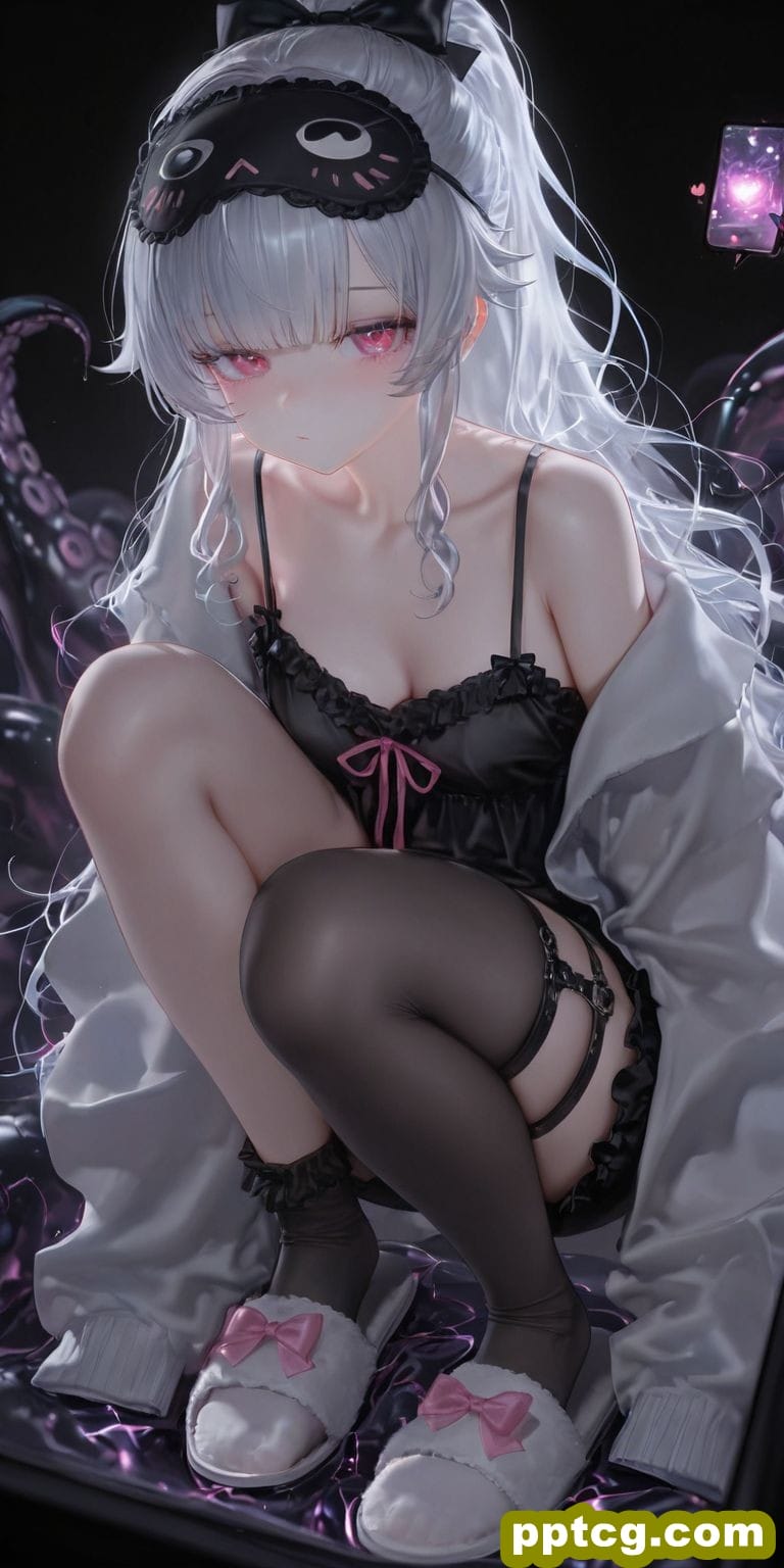 这眼罩哈哈哈 壁纸 二次元少女壁纸图片 ai绘画