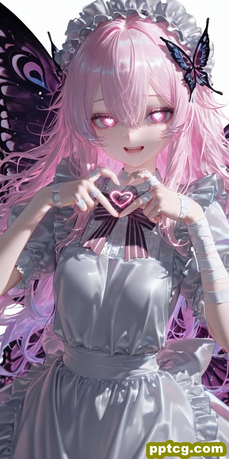 比心 二次元动漫壁纸 二次元少女