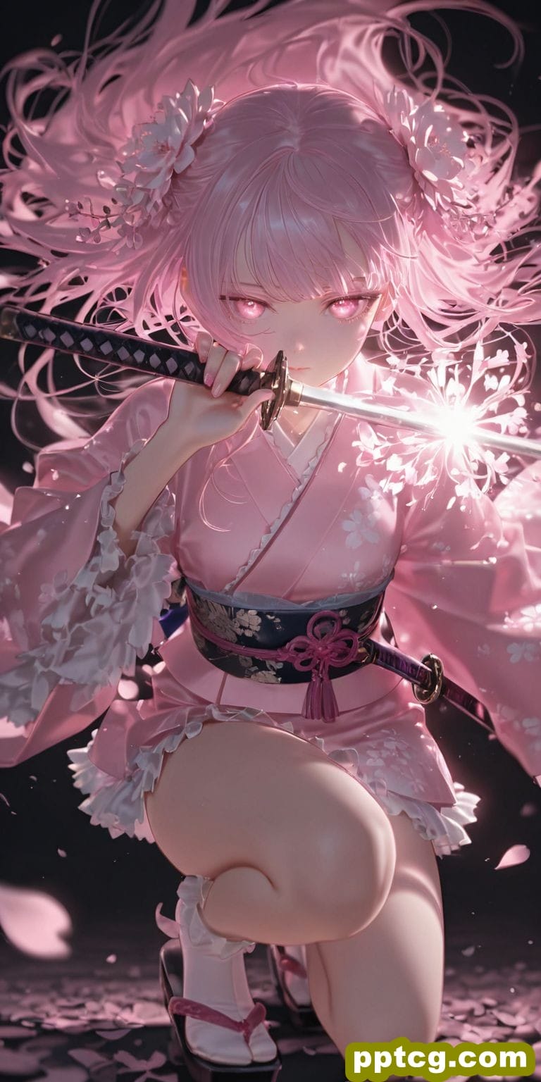 太刀 女孩 二次元 ai绘画 壁纸图片