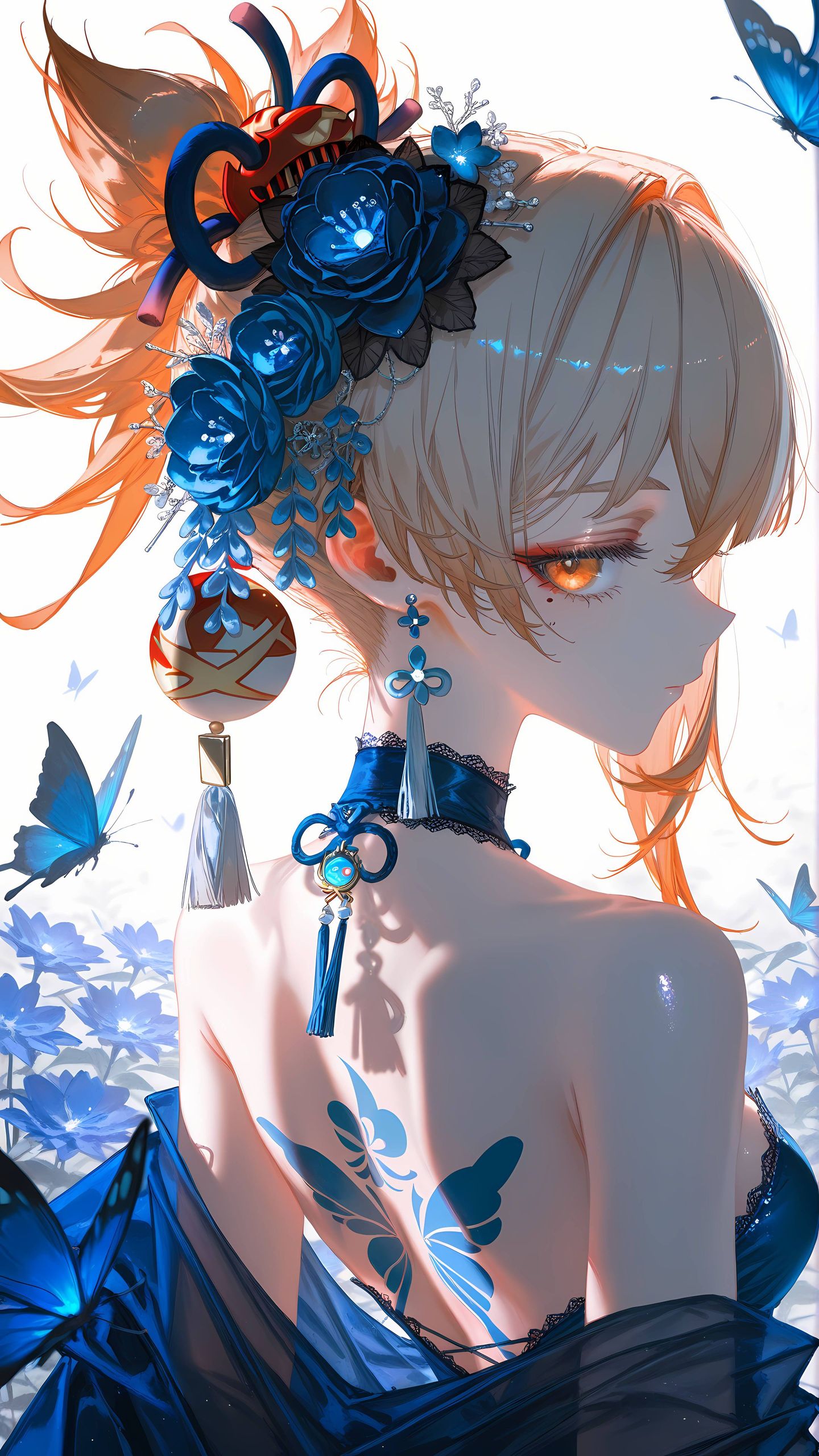 原神壁纸 快来看看有没有你喜欢的高清壁纸 二次元游戏角色 露背