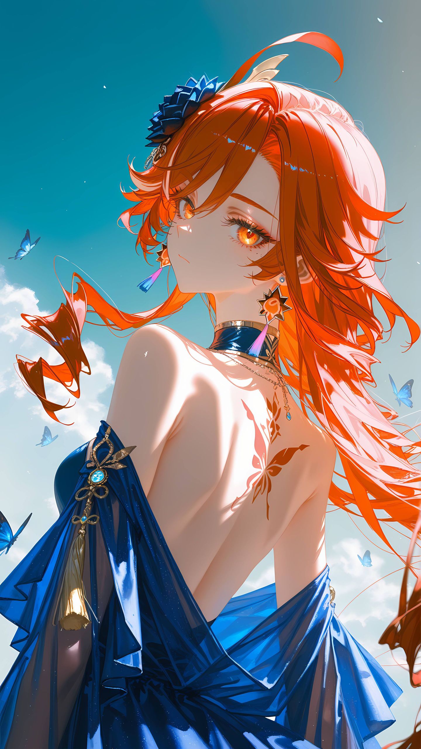 原神壁纸 快来看看有没有你喜欢的高清壁纸 二次元游戏角色 露背