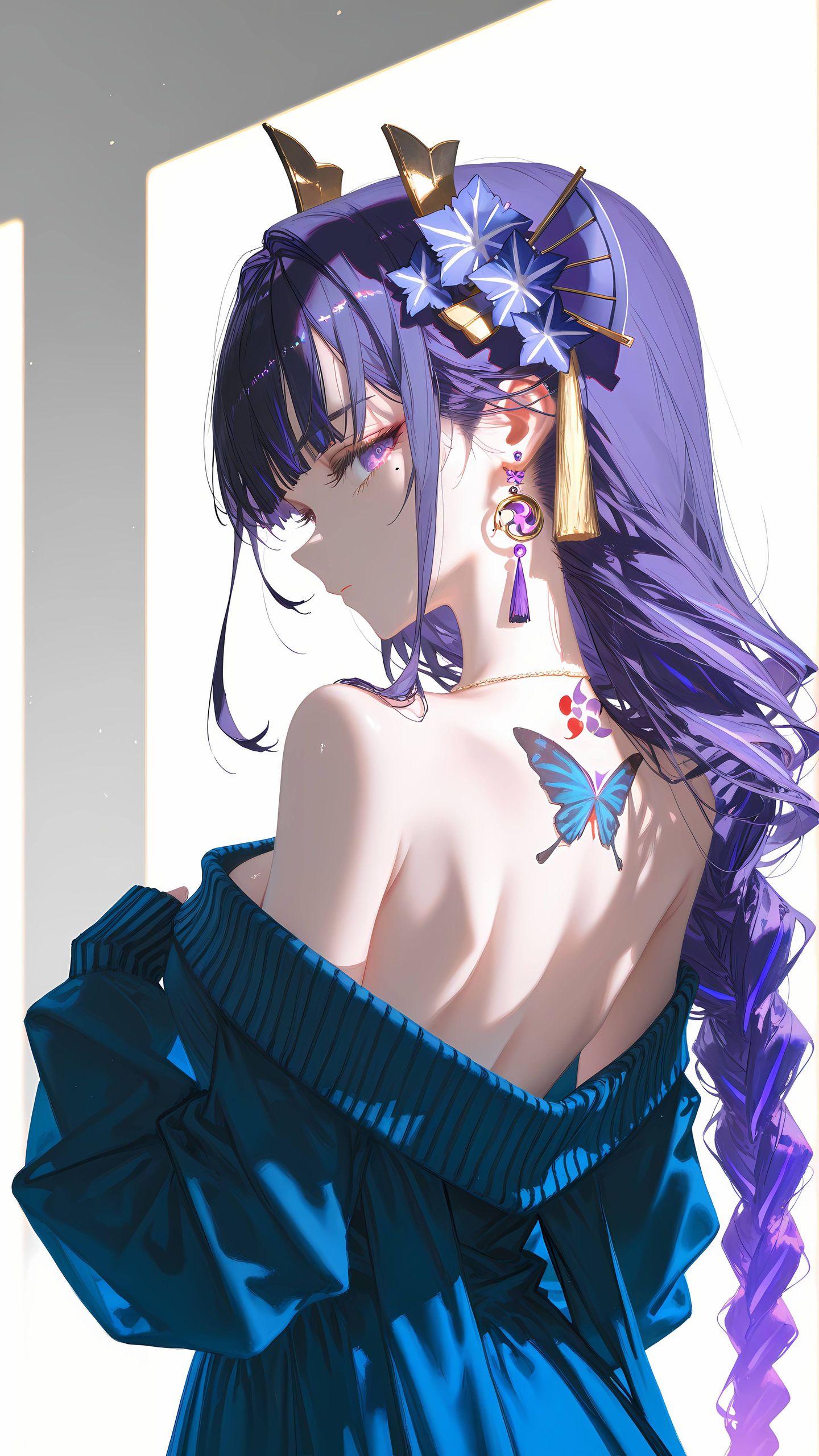 原神壁纸美图。神里绫华高清壁纸 手机壁纸 二次元游戏角色