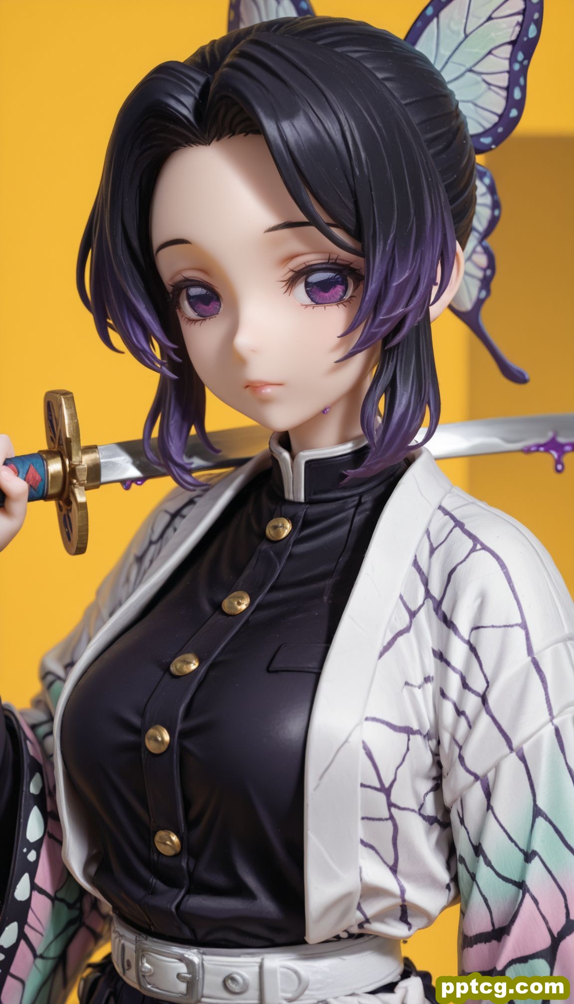 蝴蝶忍 鬼灭之刃 ai绘画手办壁纸