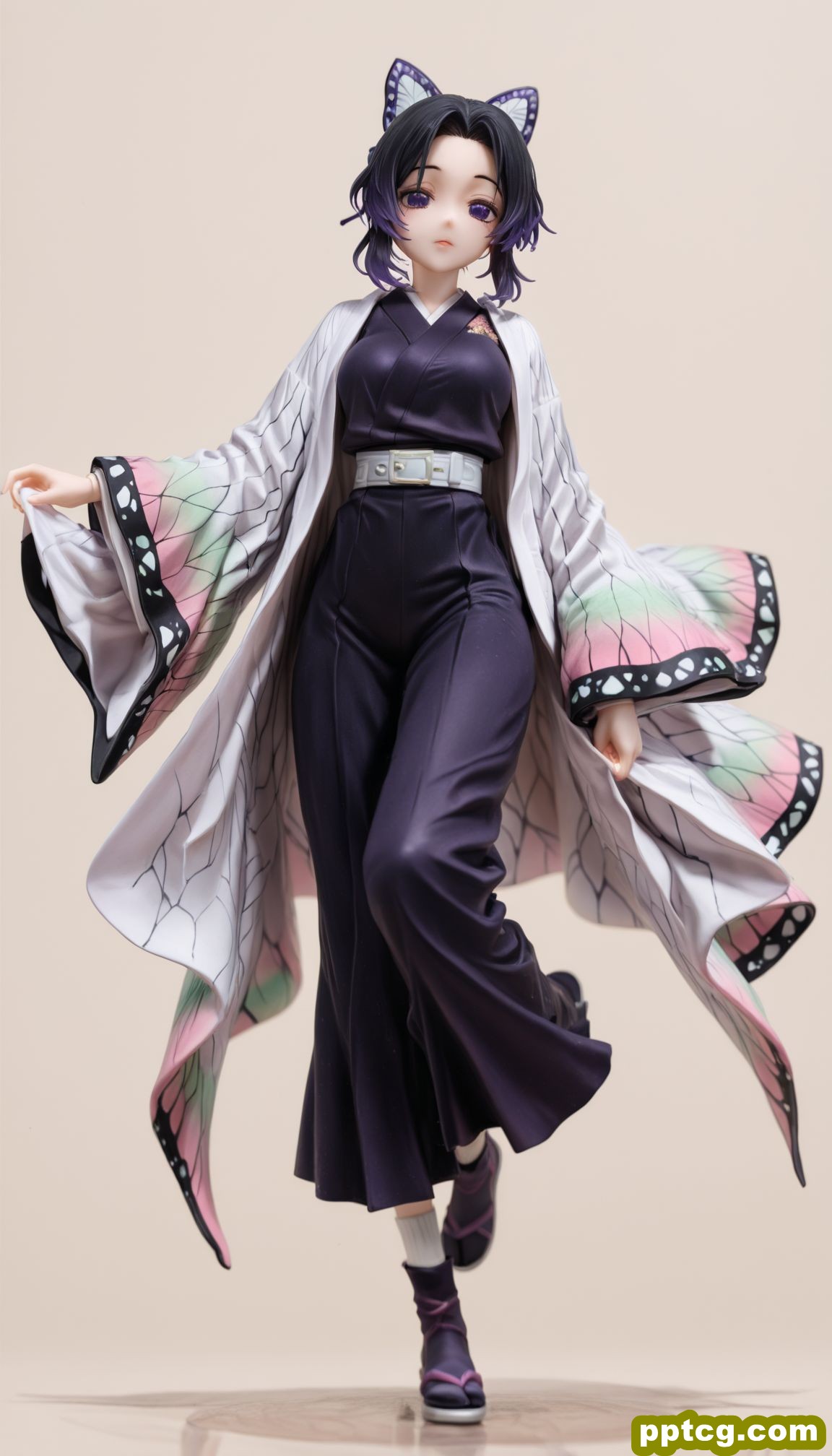 蝴蝶忍 鬼灭之刃 ai绘画手办壁纸