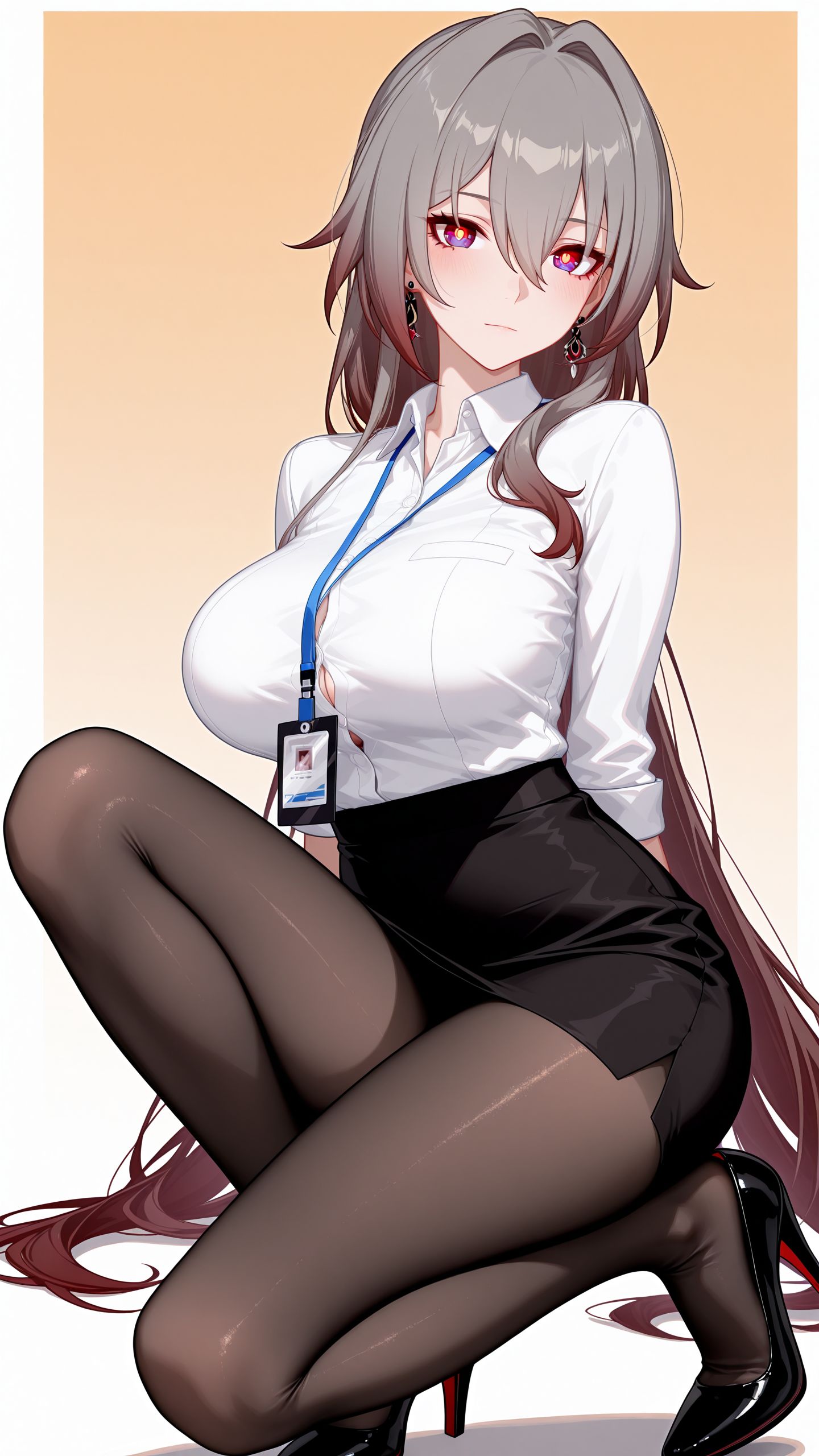 二次元游戏角色薇塔壁纸 崩坏三 裤袜黑丝 穿搭