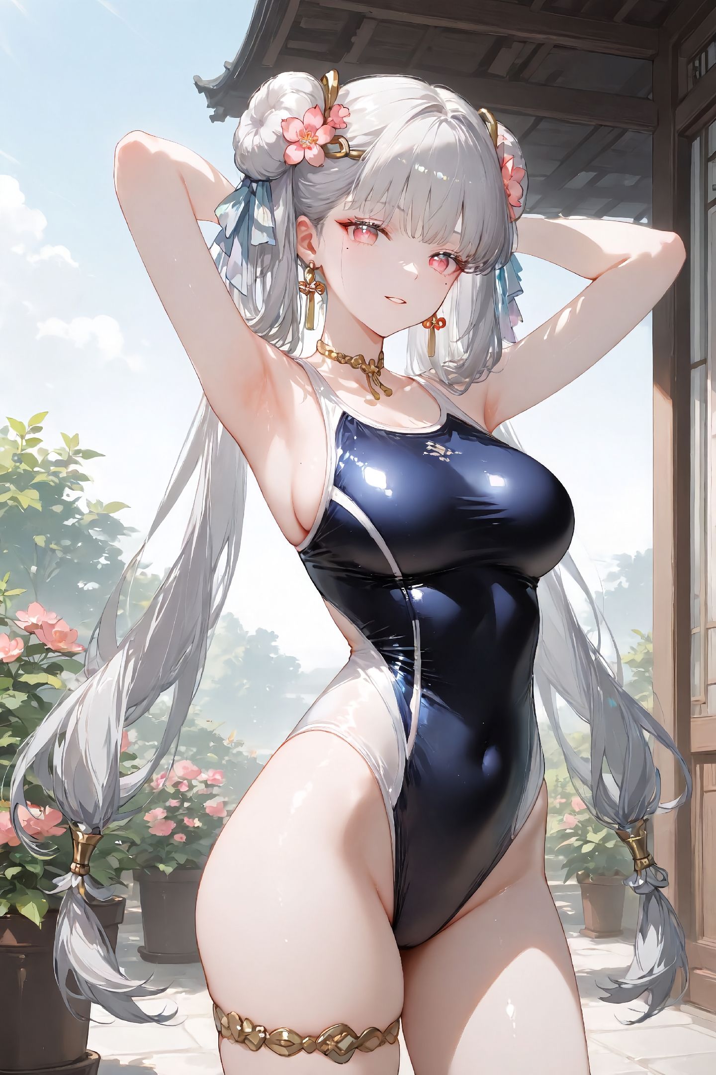 鸣潮今汐 壁纸美图 比基尼泳装大长腿 二次元游戏