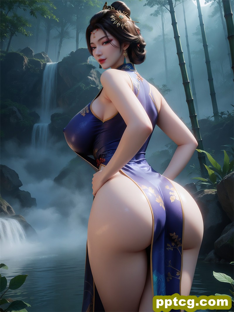 [AI艺术第2308期] [凡人修仙传] [范静梅 · 系列七] 旗袍巨乳涩涩 [59P]