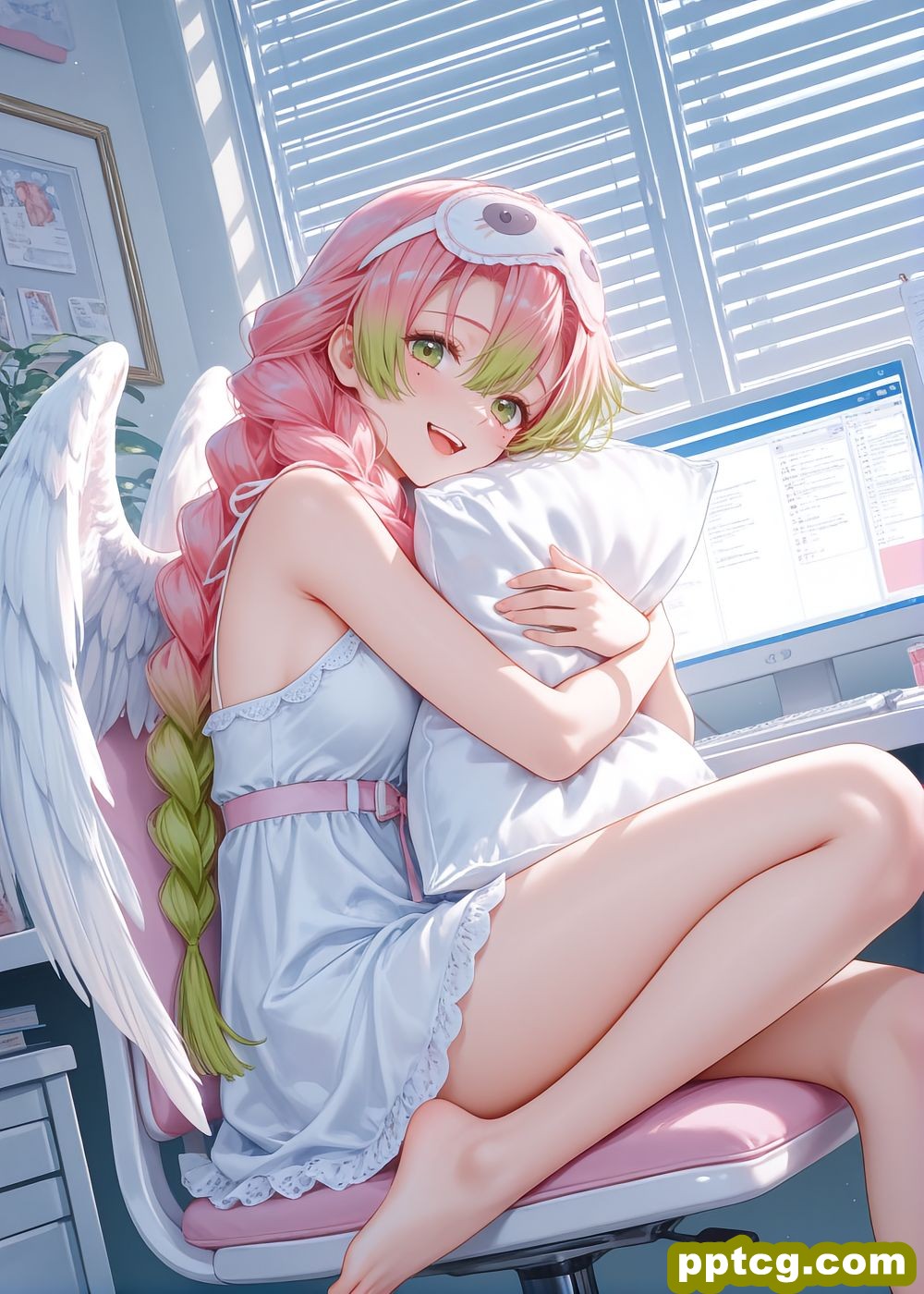 鬼灭之刃 甘露寺蜜璃 祢豆子 蝴蝶忍 动漫壁纸 睡衣抱枕-皮皮兔动漫