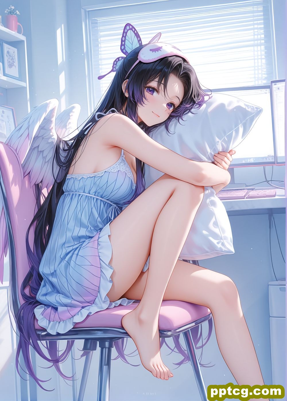 鬼灭之刃 甘露寺蜜璃 祢豆子 蝴蝶忍 动漫壁纸 睡衣抱枕