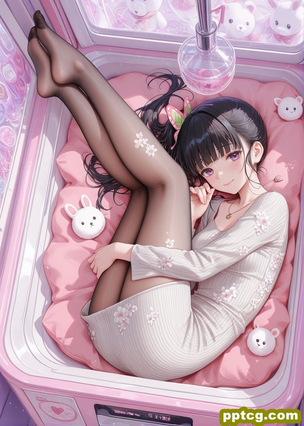 娃娃机 鬼灭之刃 甘露寺蜜璃 蝴蝶忍 祢豆子 动漫壁纸 丝袜黑丝 大长腿-皮皮兔动漫