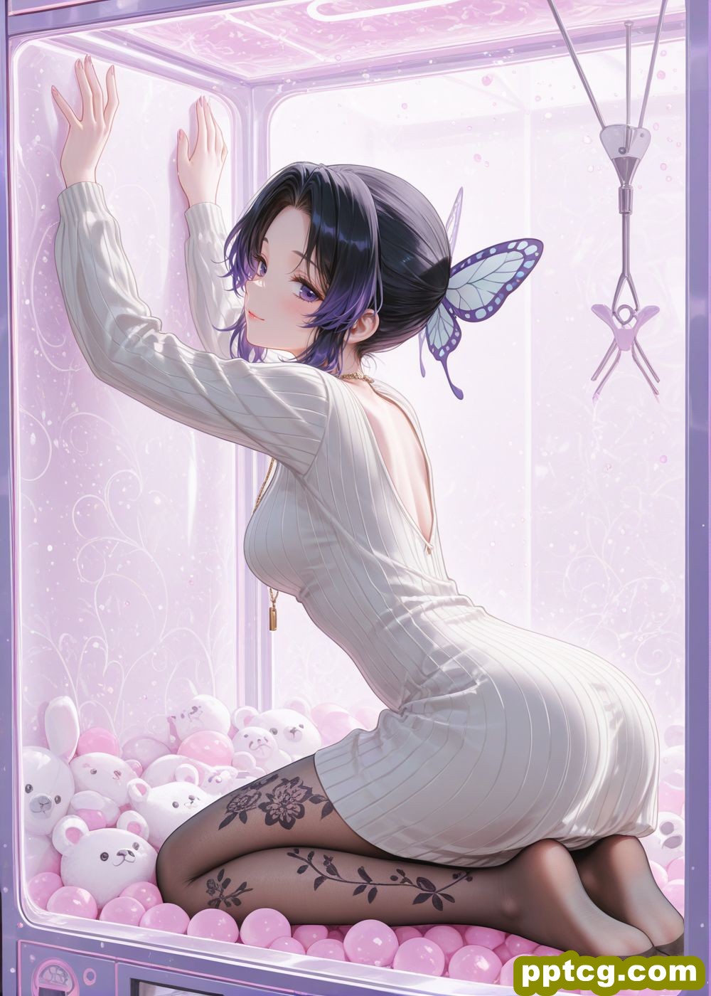 娃娃机 鬼灭之刃 甘露寺蜜璃 蝴蝶忍 祢豆子 动漫壁纸 丝袜黑丝 大长腿