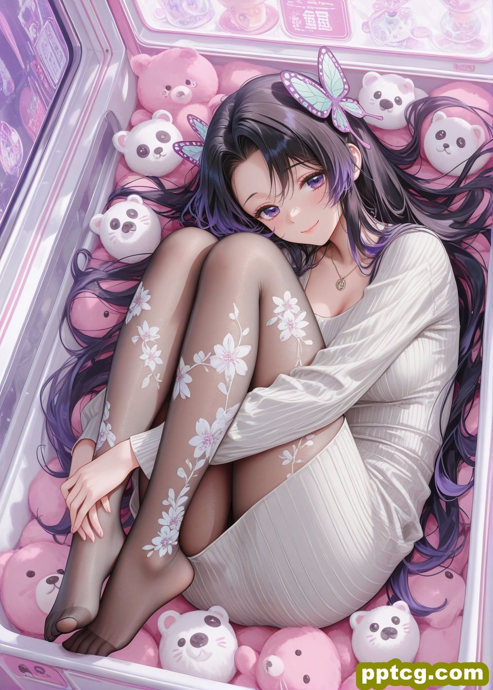 娃娃机 鬼灭之刃 甘露寺蜜璃 蝴蝶忍 祢豆子 动漫壁纸 丝袜黑丝 大长腿