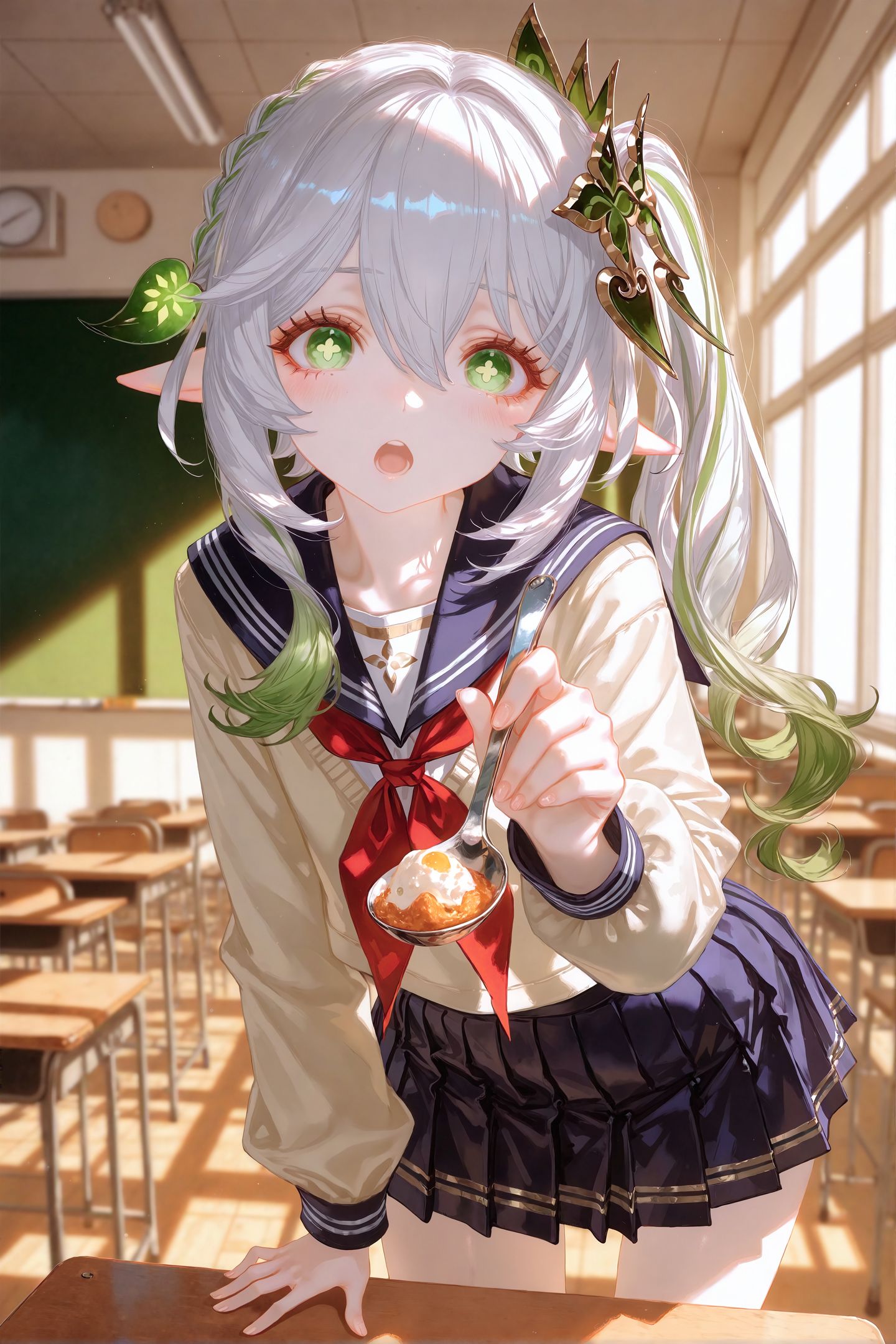 来，张嘴 原神 派蒙 纳西妲 凌华 心海