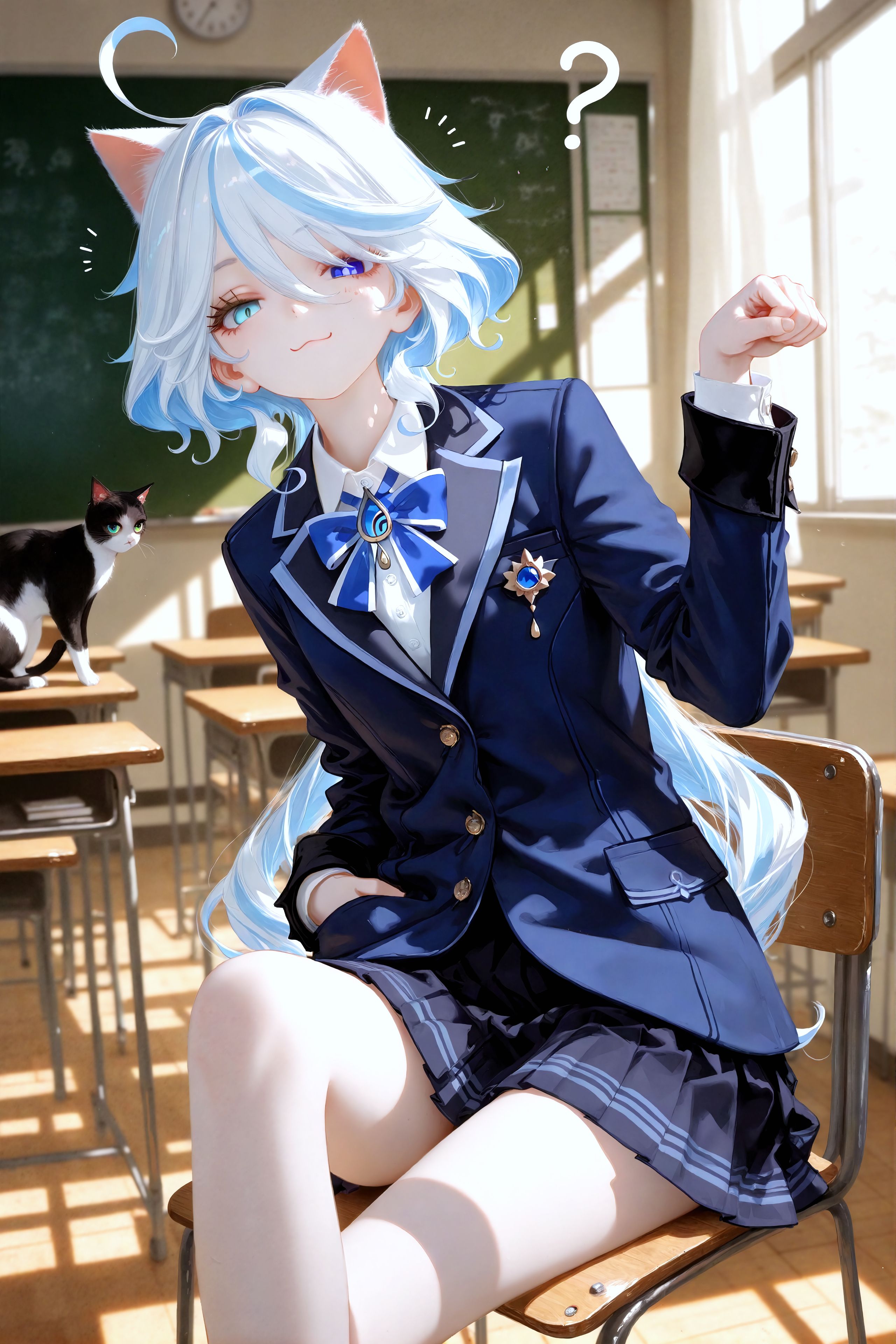 好可爱！原神 芙宁娜 纳西妲 可莉 宵宫 喵喵喵！凌华 胡桃 游戏壁纸