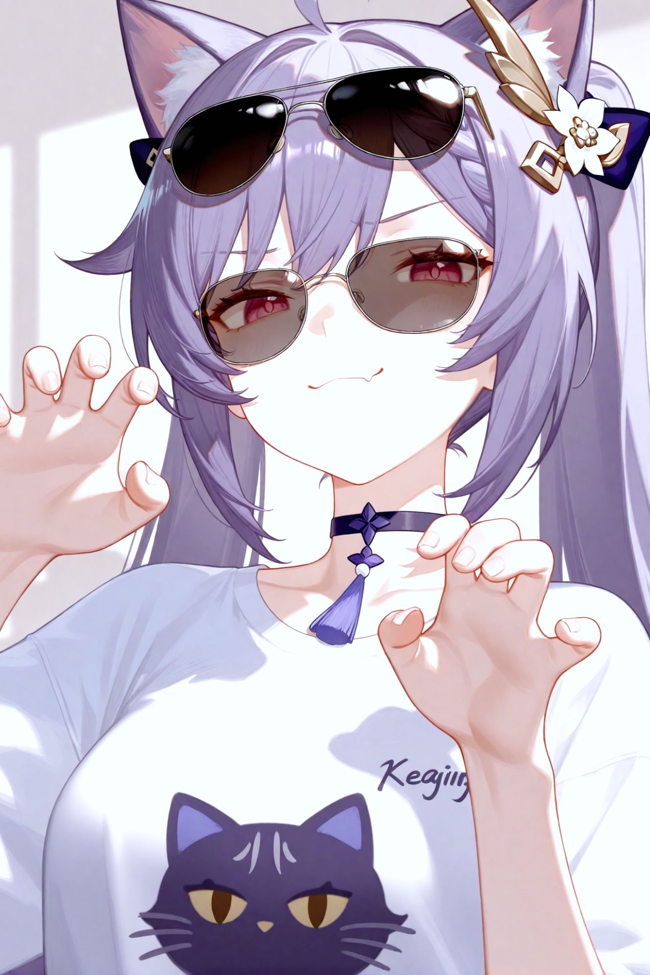 好可爱！原神 芙宁娜 纳西妲 可莉 宵宫 喵喵喵！凌华 胡桃 游戏壁纸