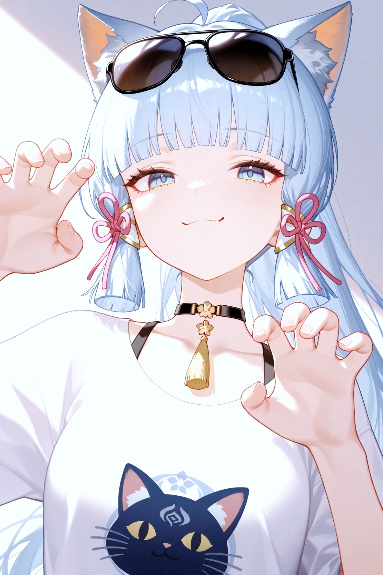 好可爱！原神 芙宁娜 纳西妲 可莉 宵宫 喵喵喵！凌华 胡桃 游戏壁纸