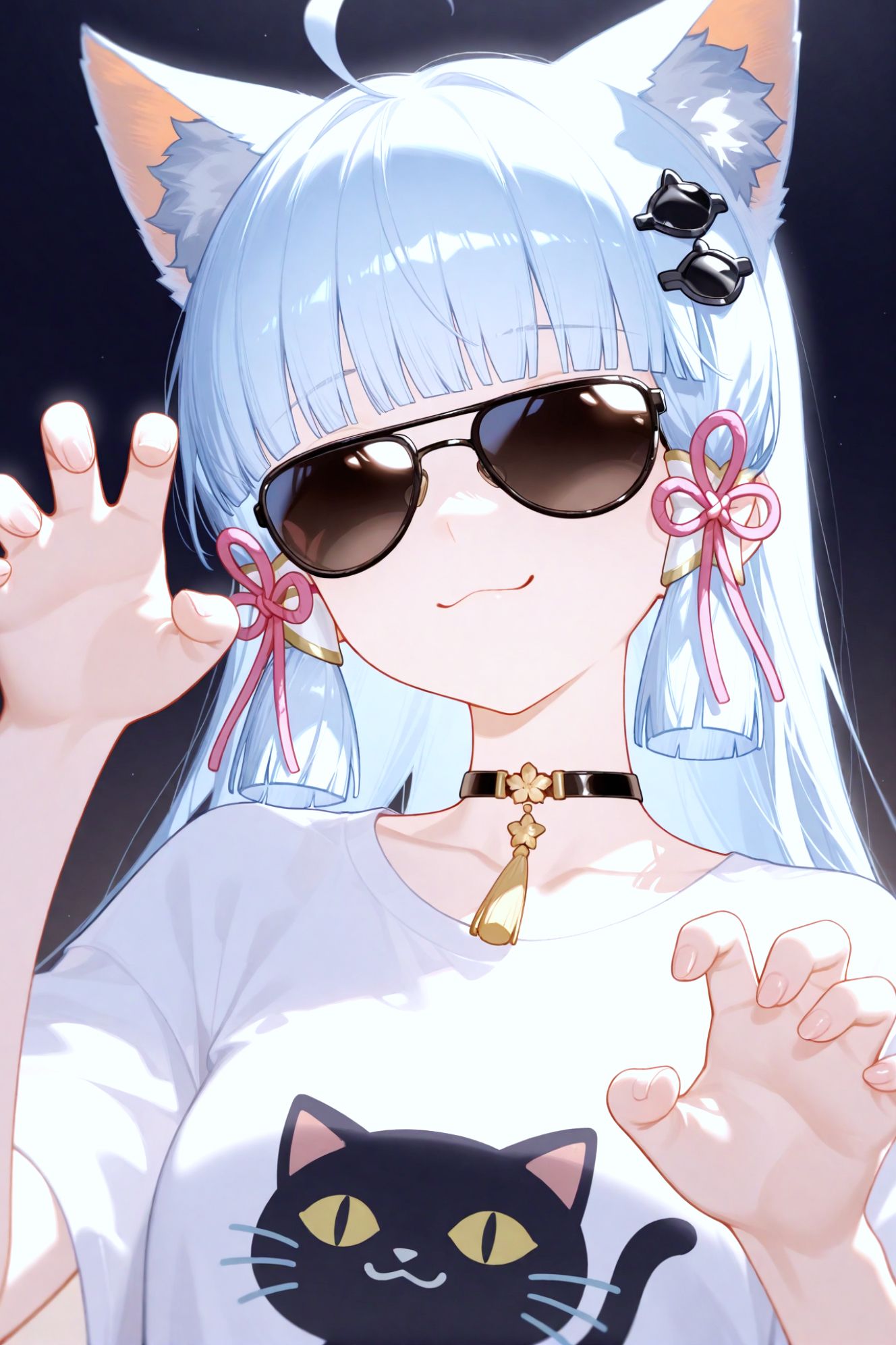 好可爱！原神 芙宁娜 纳西妲 可莉 宵宫 喵喵喵！凌华 胡桃 游戏壁纸