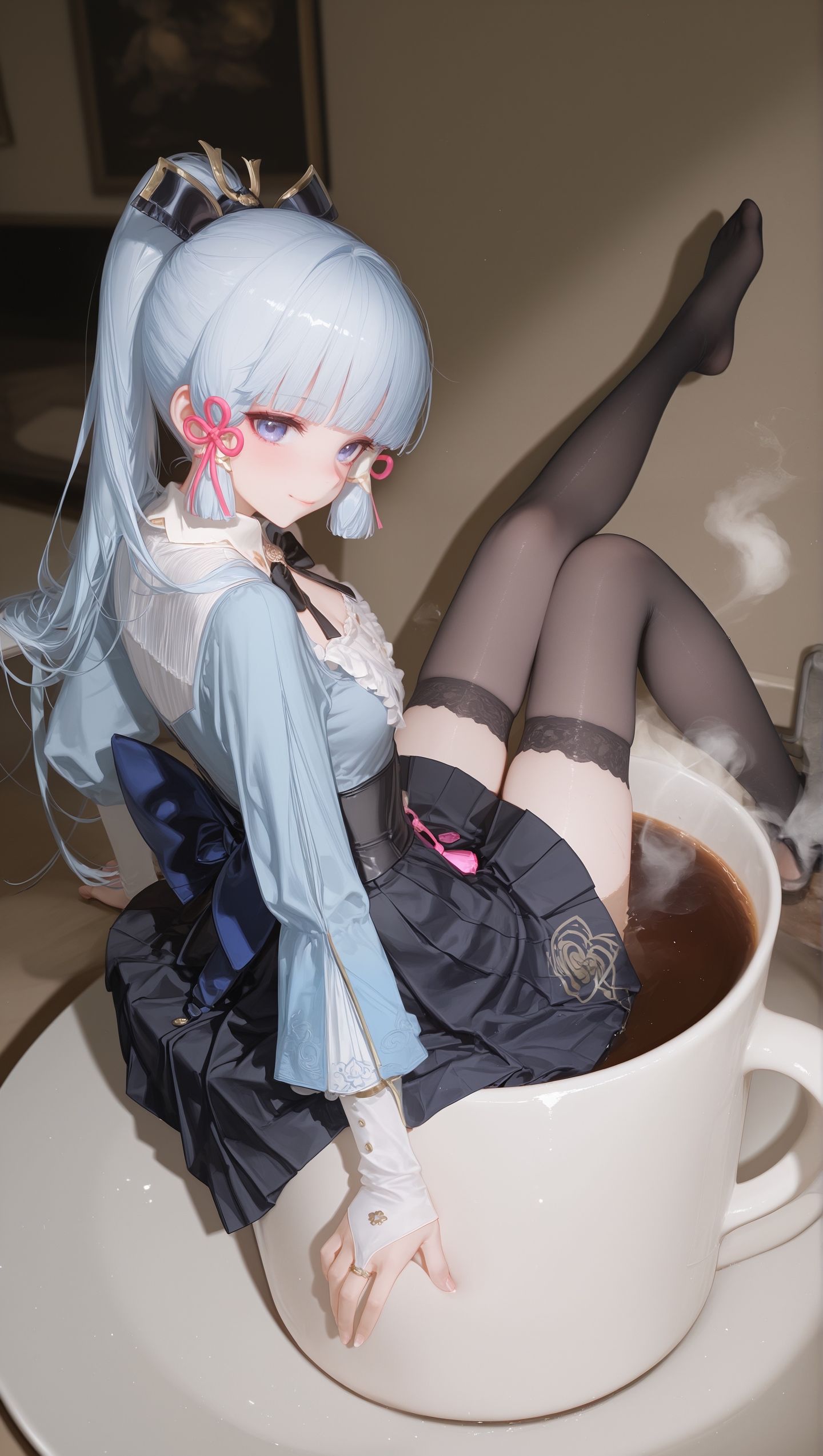 原神壁纸 绫华 二次元少女 二次元壁纸