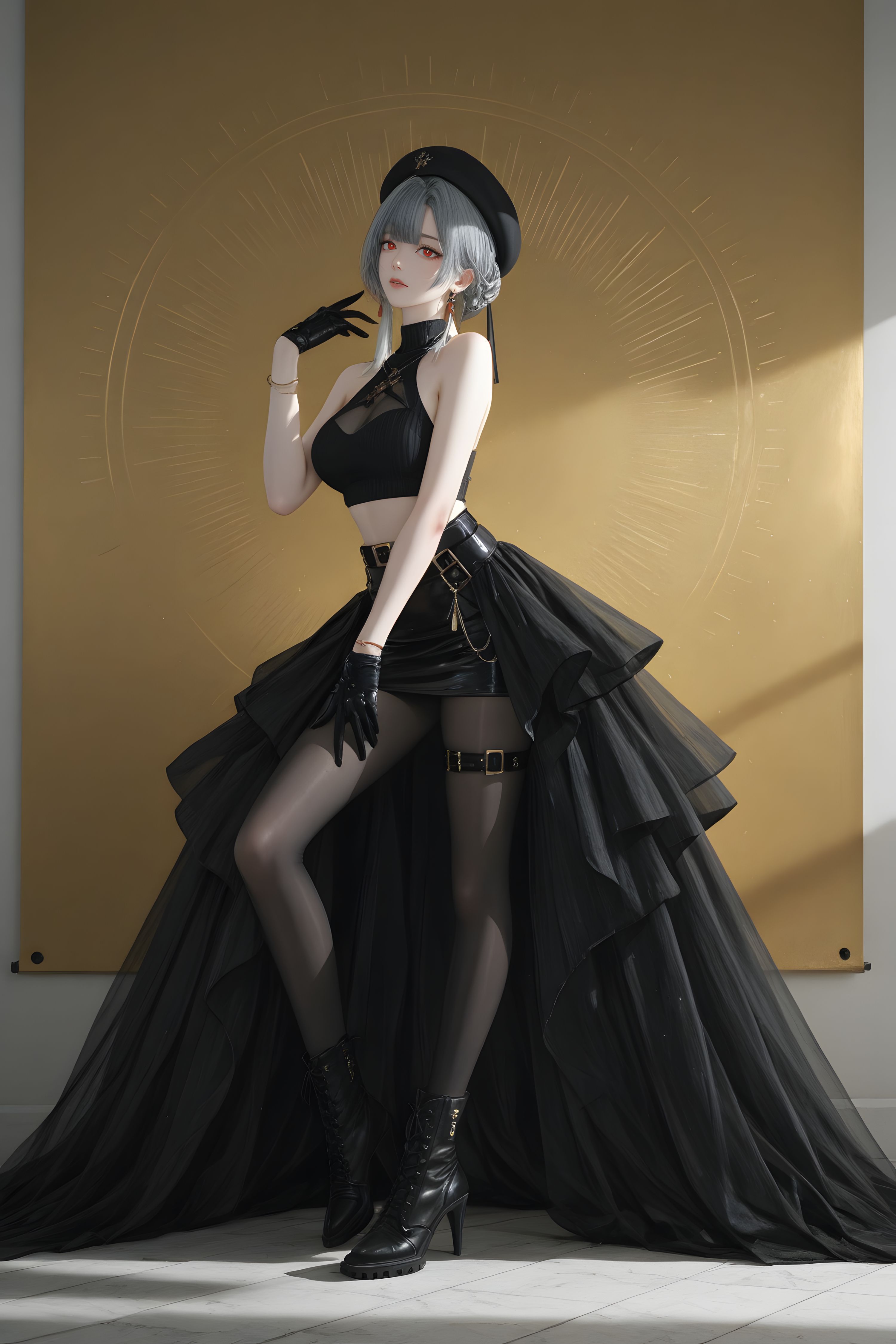 鸣潮手游 二创 二次元 游戏COS 大长腿美女