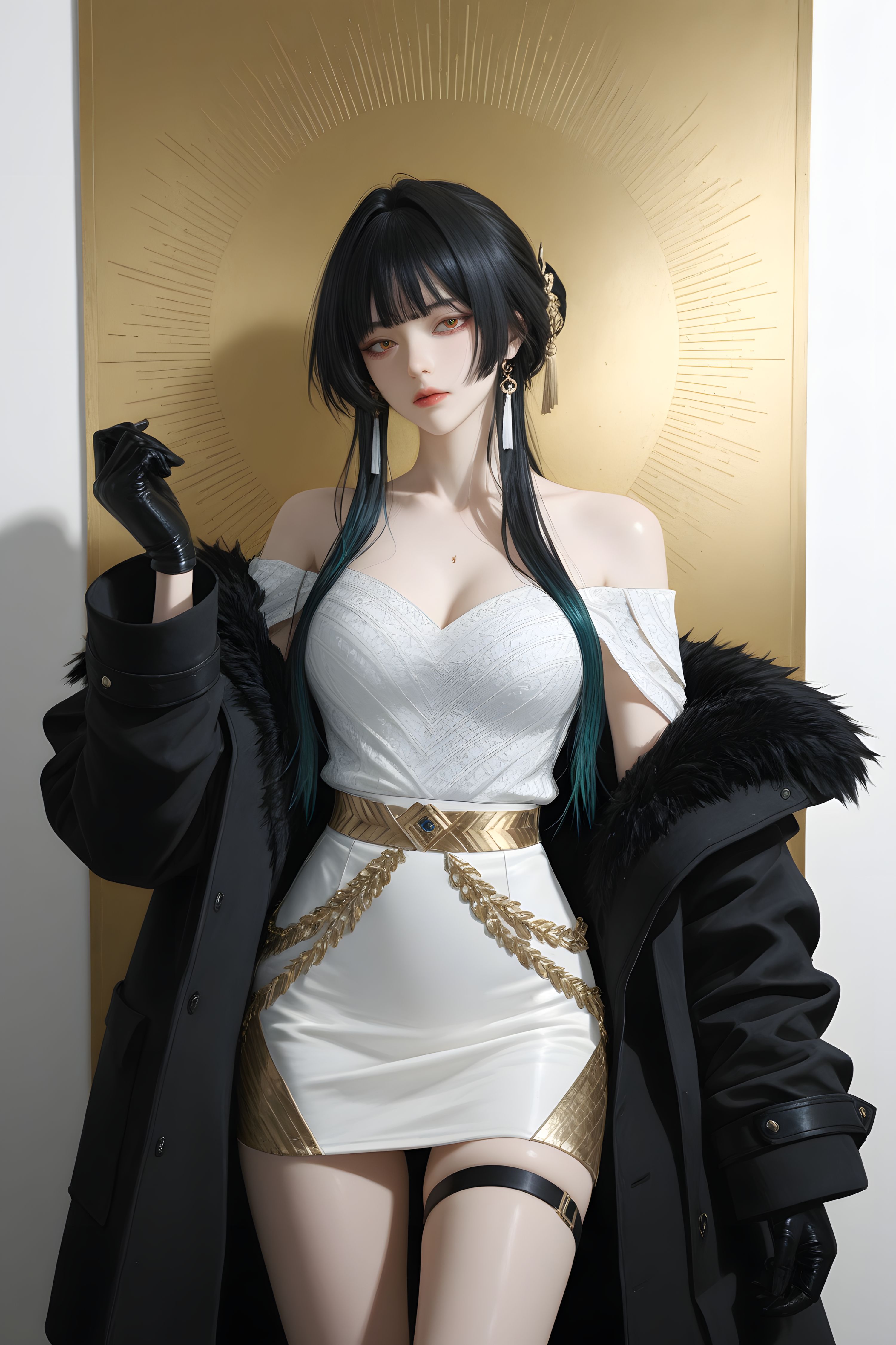 鸣潮手游 二创 二次元 游戏COS 大长腿美女