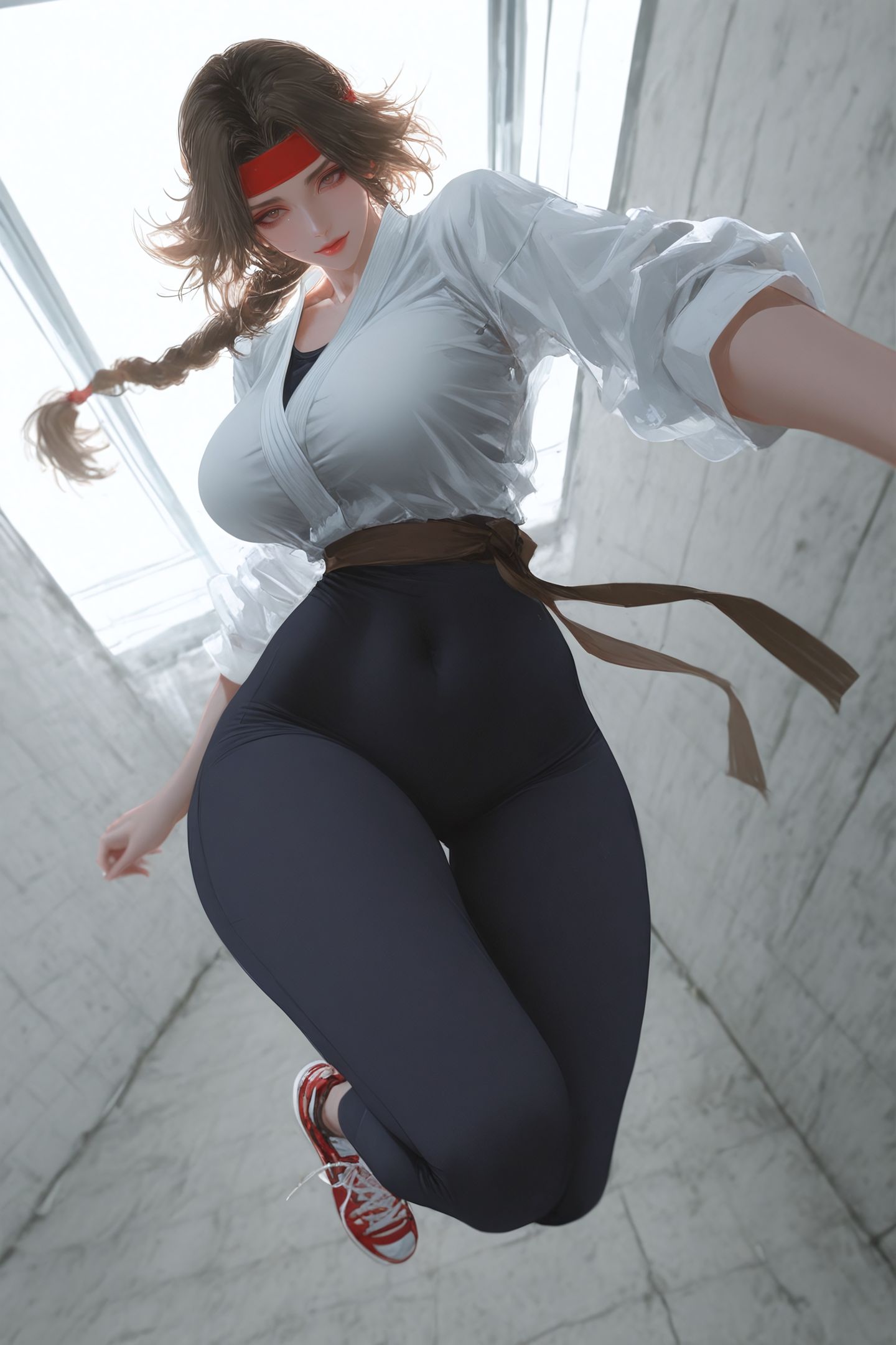 坂崎由莉 拳皇 二次元游戏人物二创 瑜伽裤-皮皮兔动漫