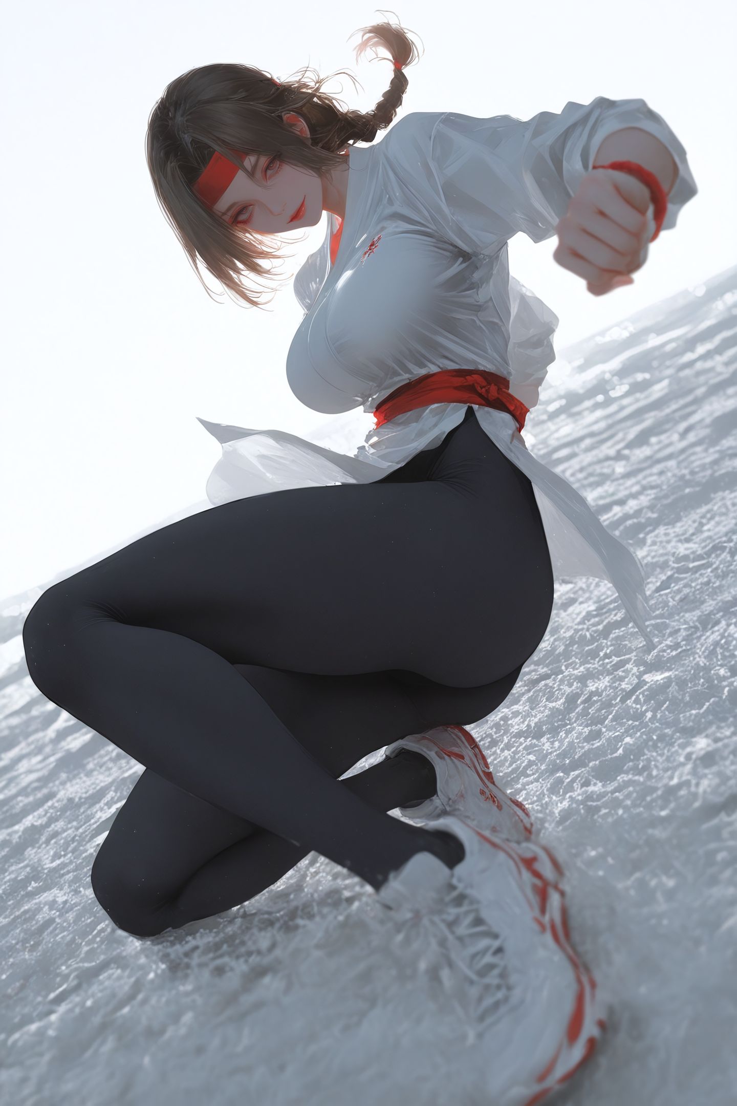 坂崎由莉 拳皇 二次元游戏人物二创 瑜伽裤