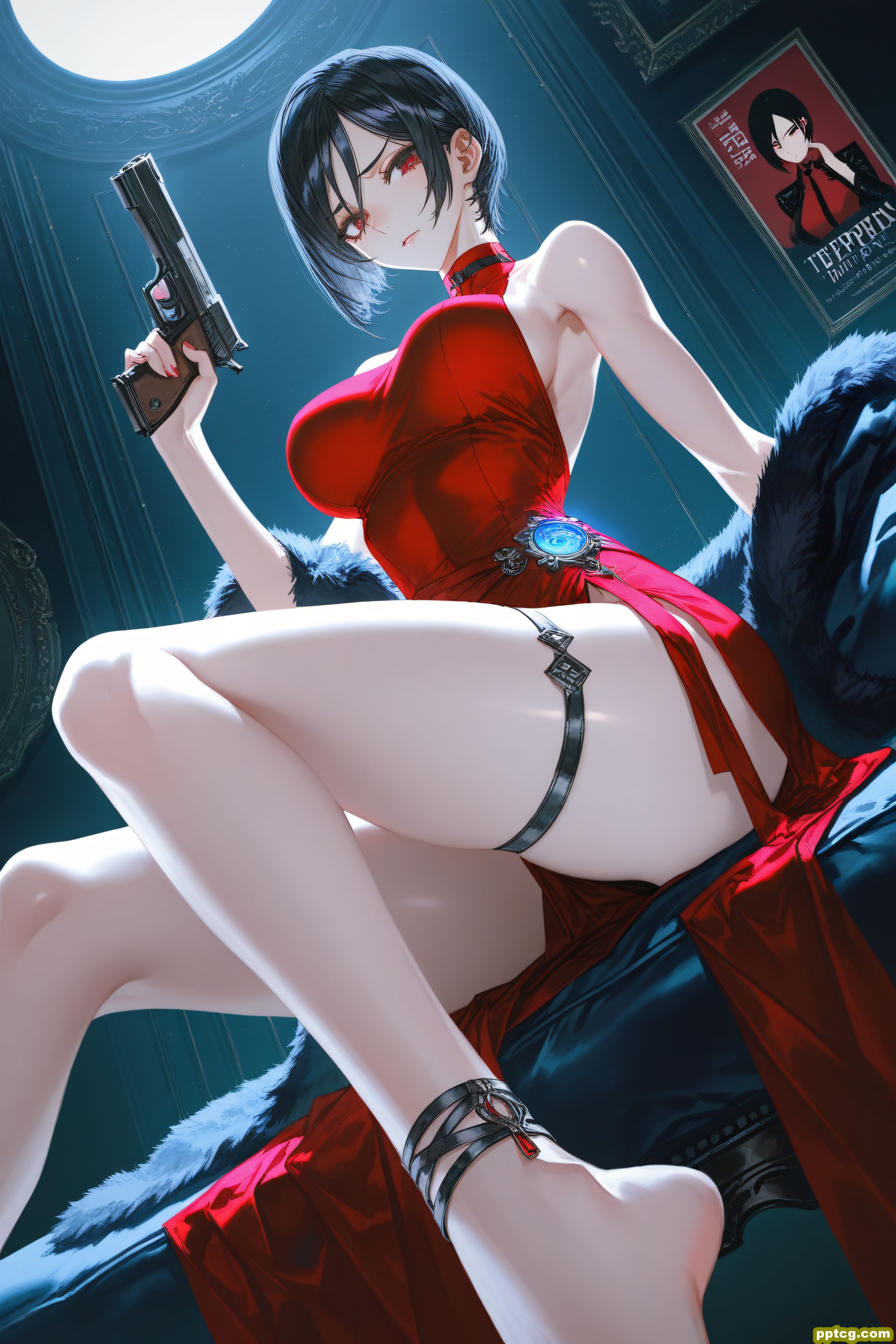 艾达王 生化危机 二次元美图 大长腿