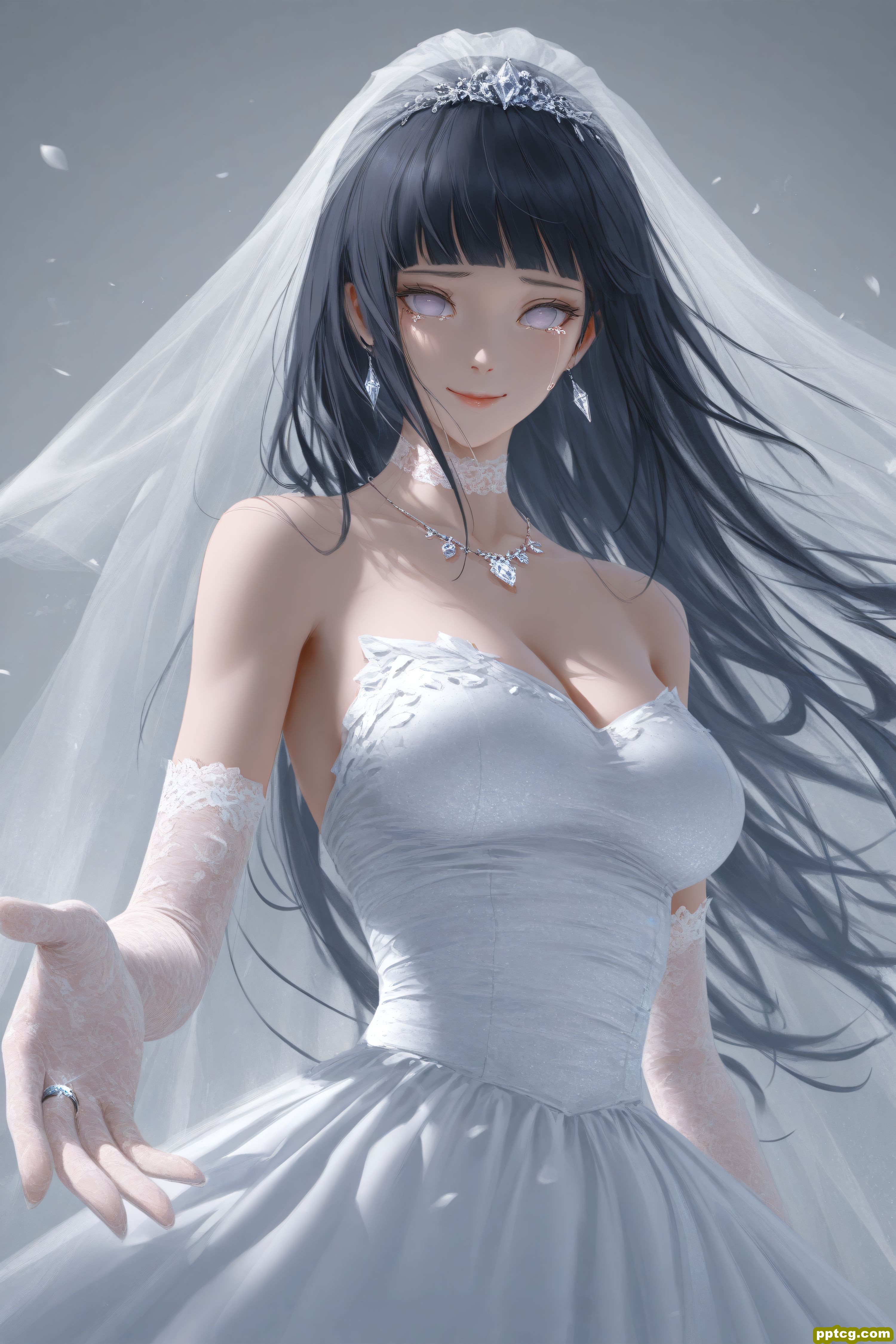 雏田 婚纱系列 火影忍者 二次元动漫美图