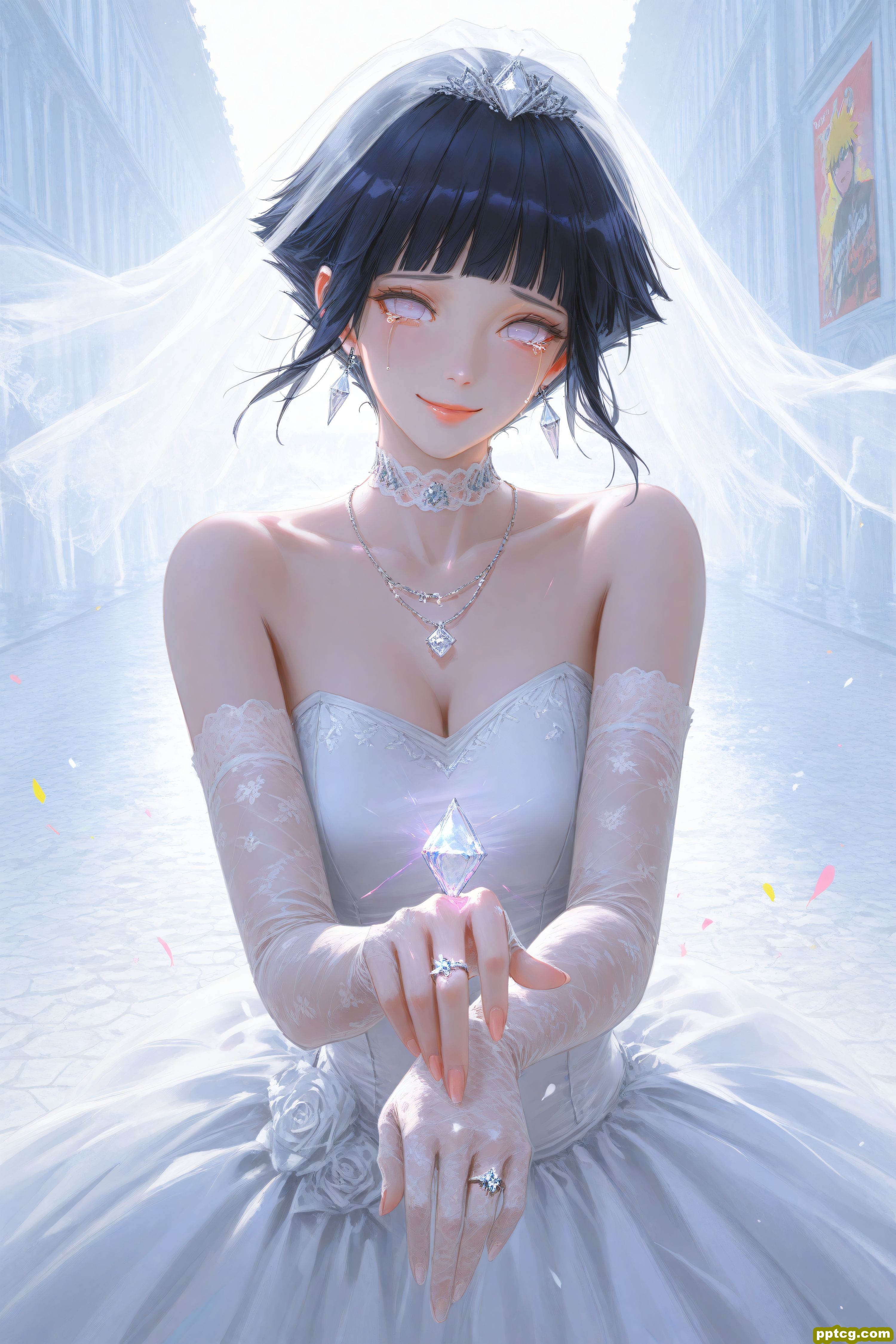 雏田 婚纱系列 火影忍者 二次元动漫美图