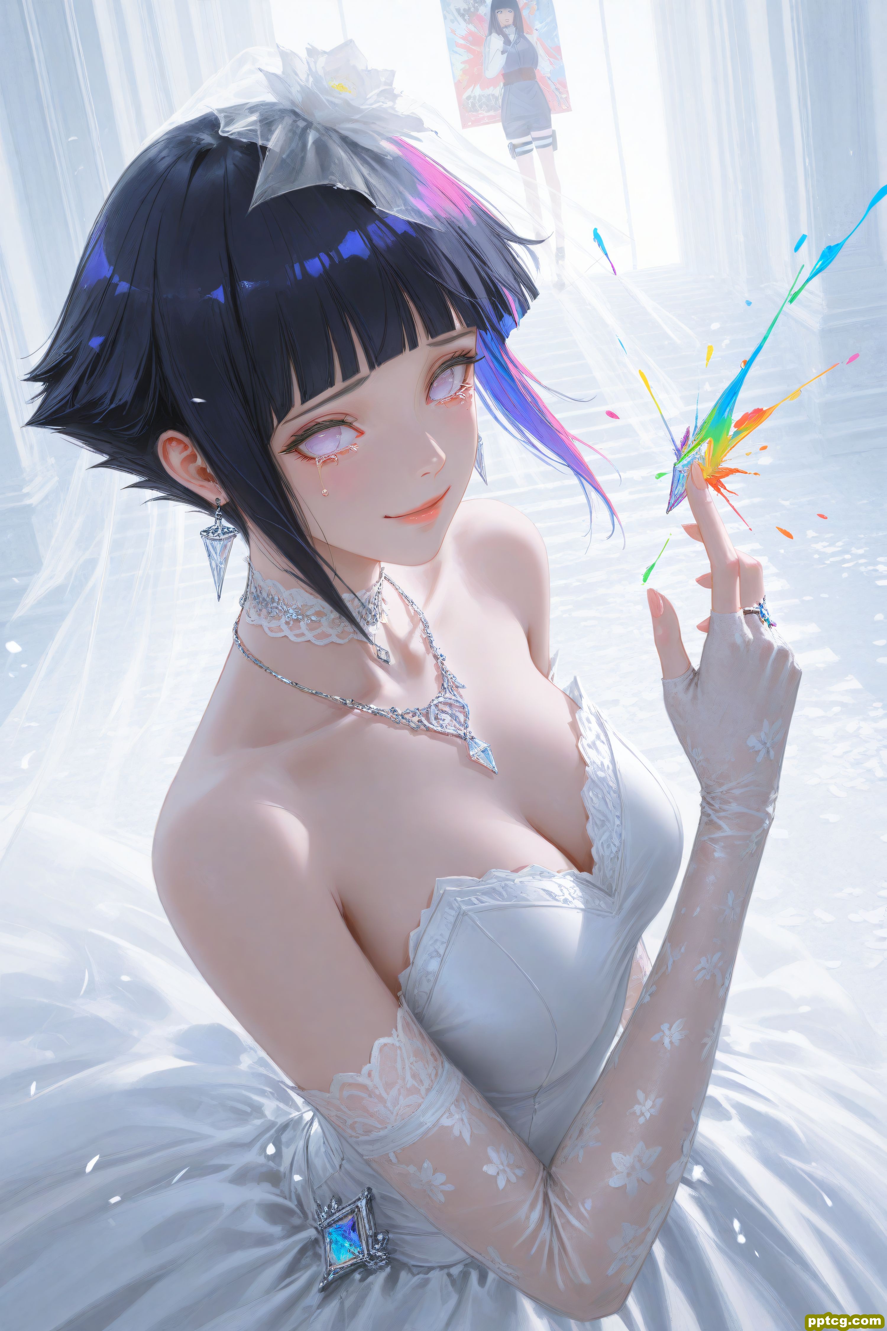 雏田 婚纱系列 火影忍者 二次元动漫美图